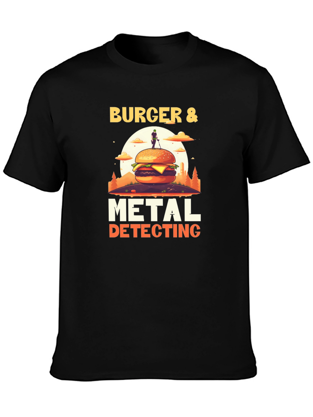 Burger & Metal Detecting Graphic Tee