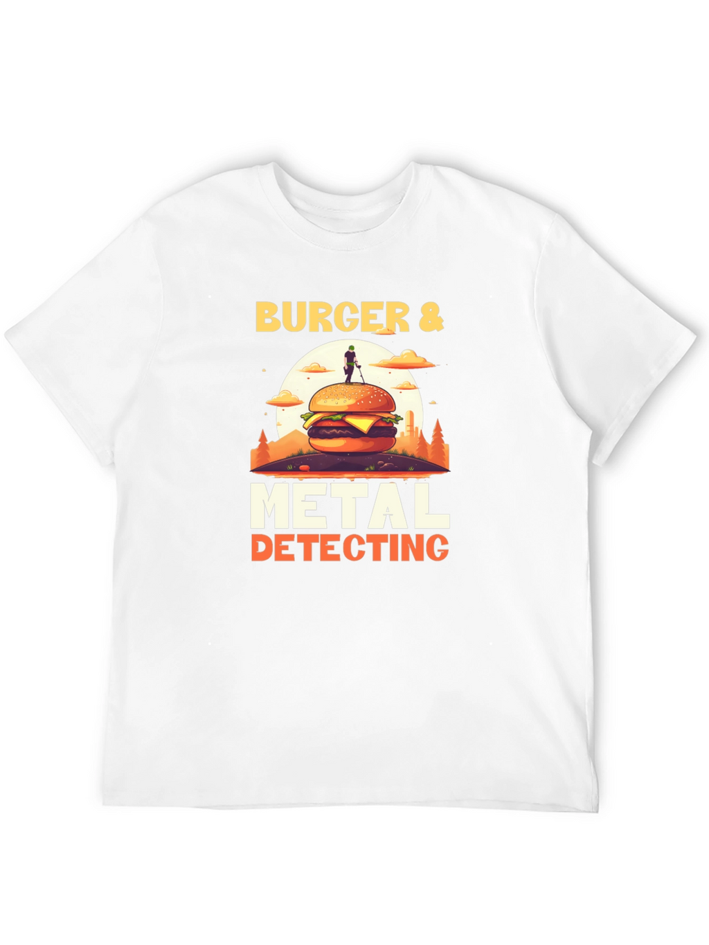 Burger & Metal Detecting Graphic Tee