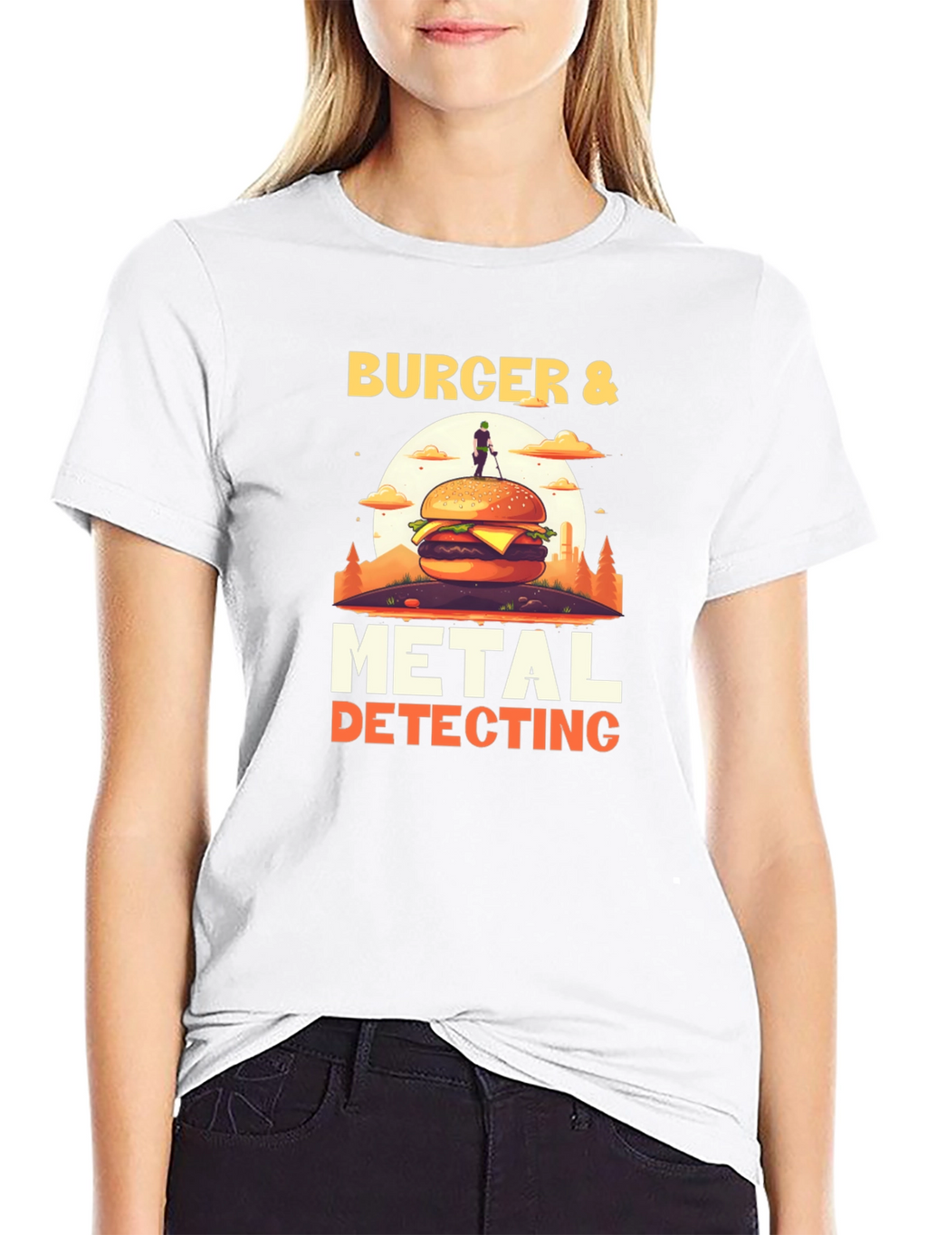 Burger & Metal Detecting Graphic Tee