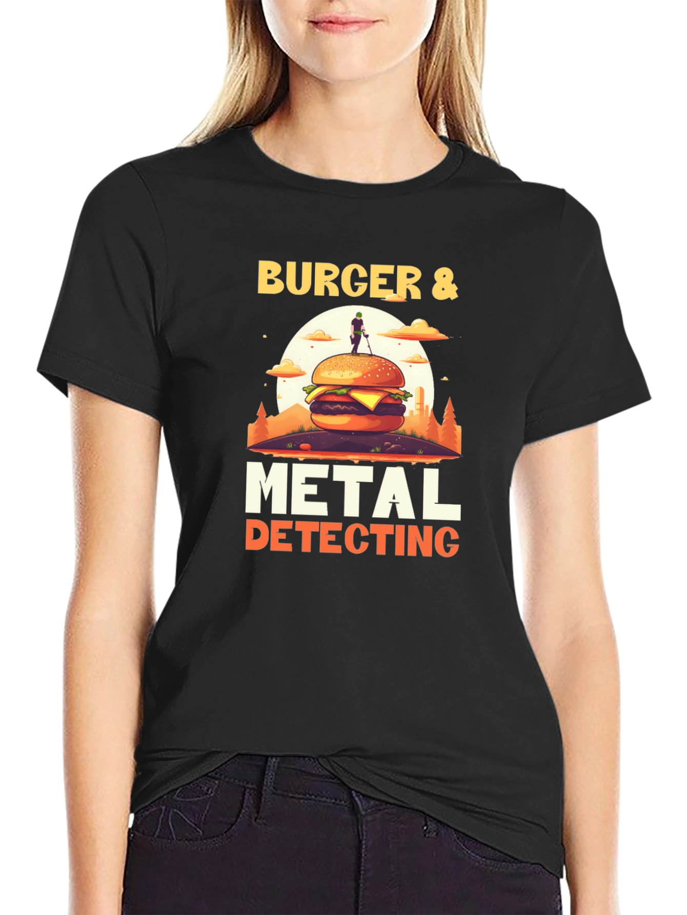Burger & Metal Detecting Graphic Tee