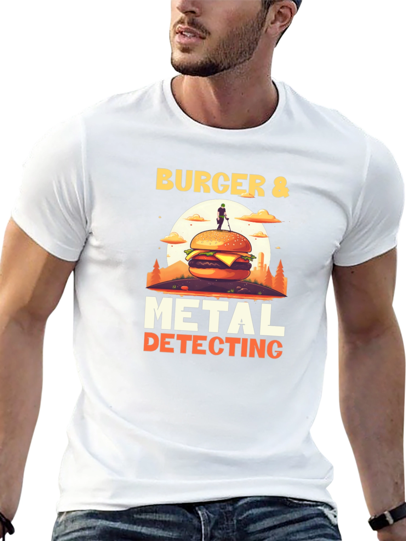 Burger & Metal Detecting Graphic Tee