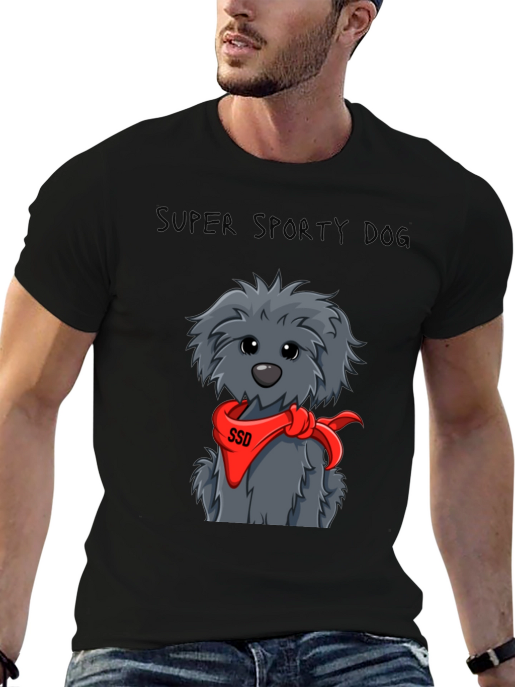 Super Sporty Dog Graphic Tee