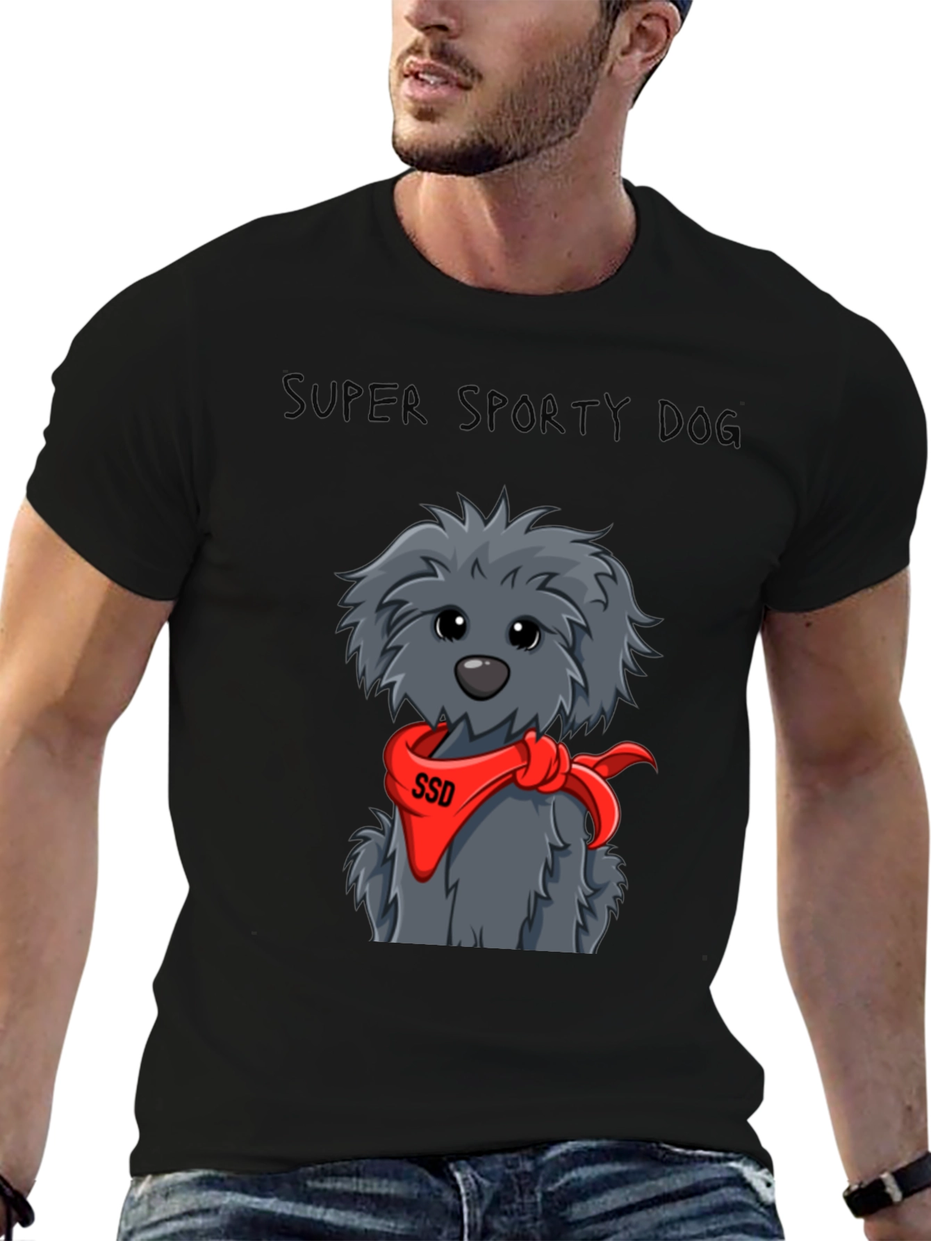 Super Sporty Dog Graphic Tee