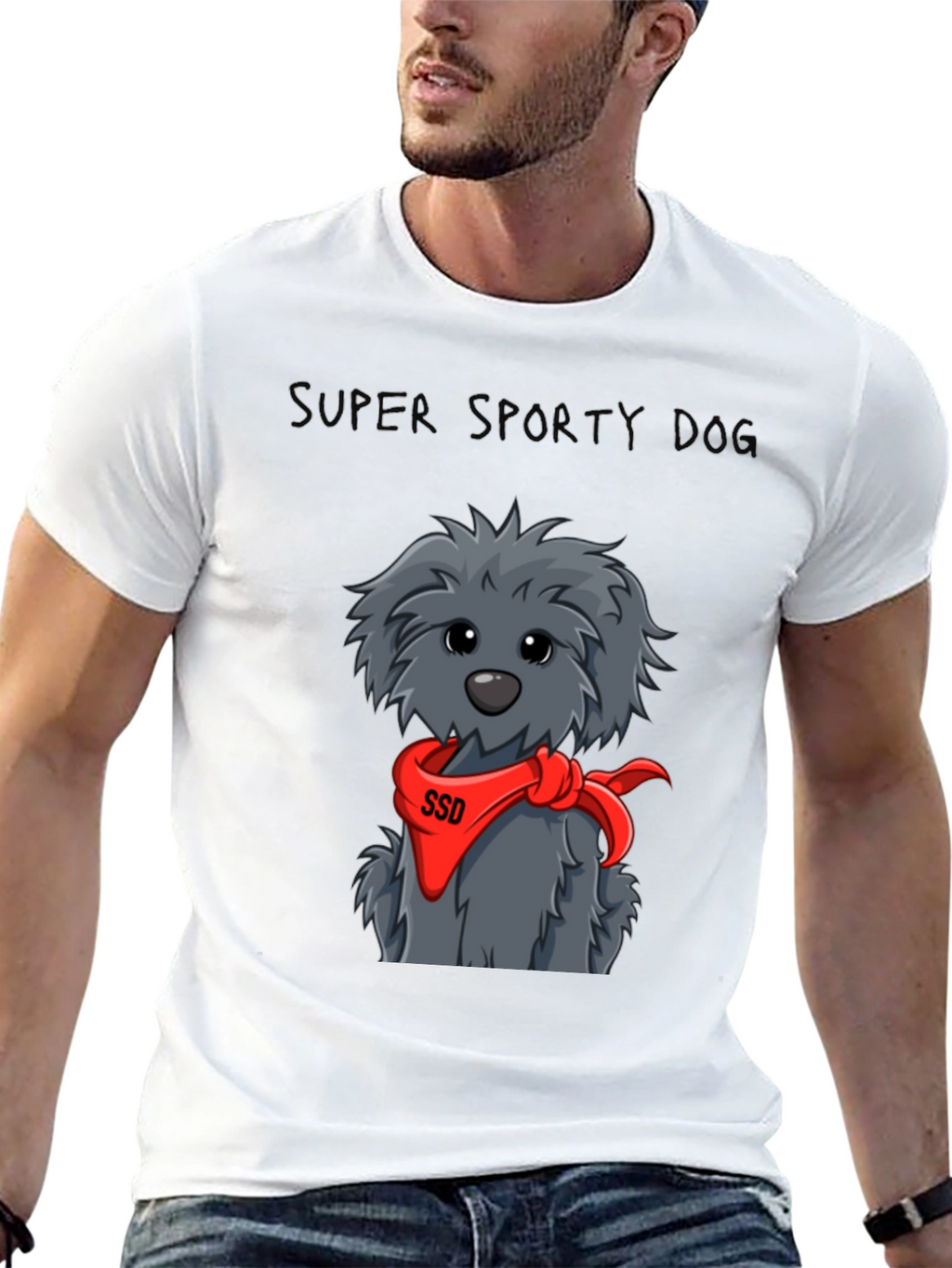 Super Sporty Dog Graphic Tee