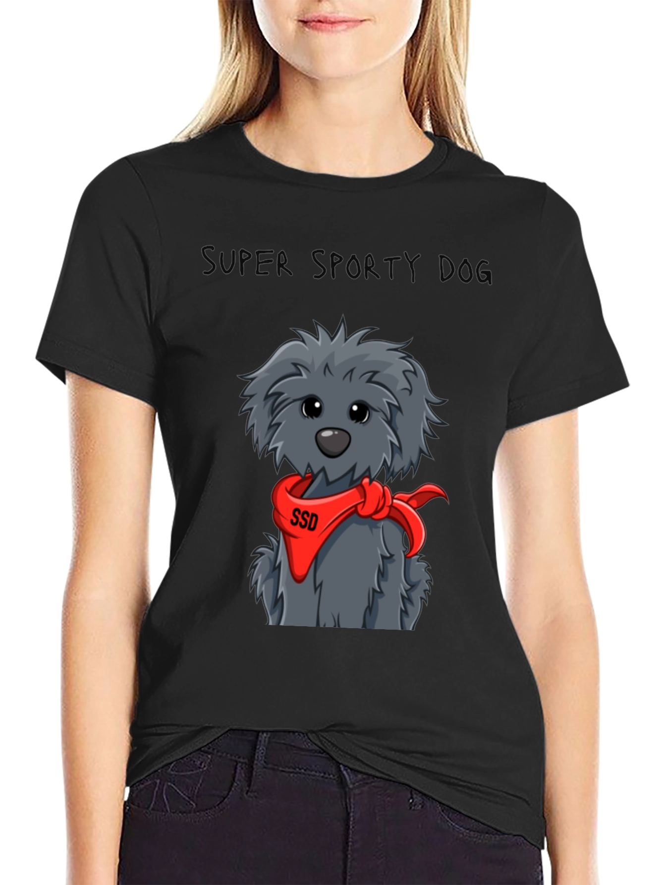 Super Sporty Dog Graphic Tee
