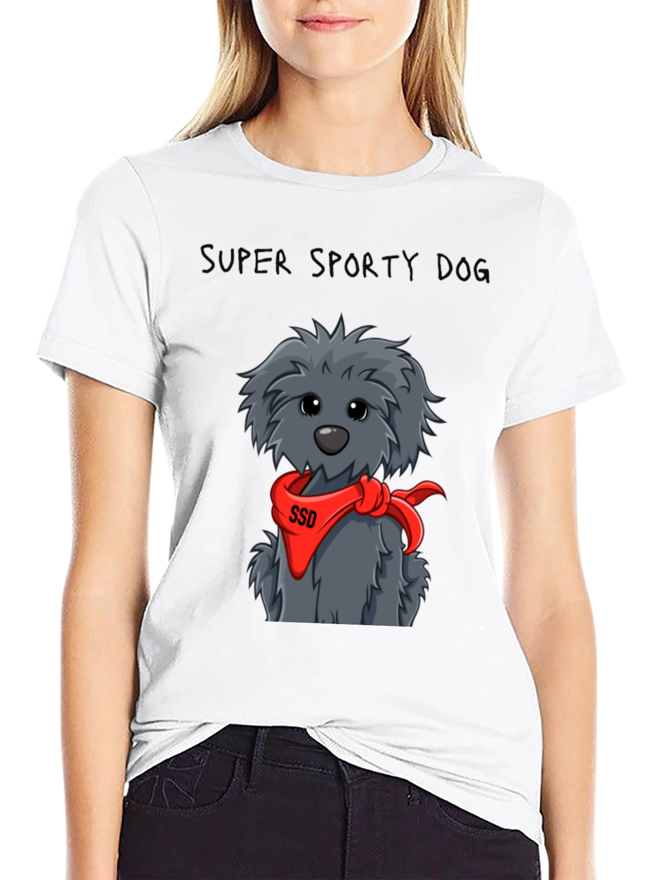 Super Sporty Dog Graphic Tee