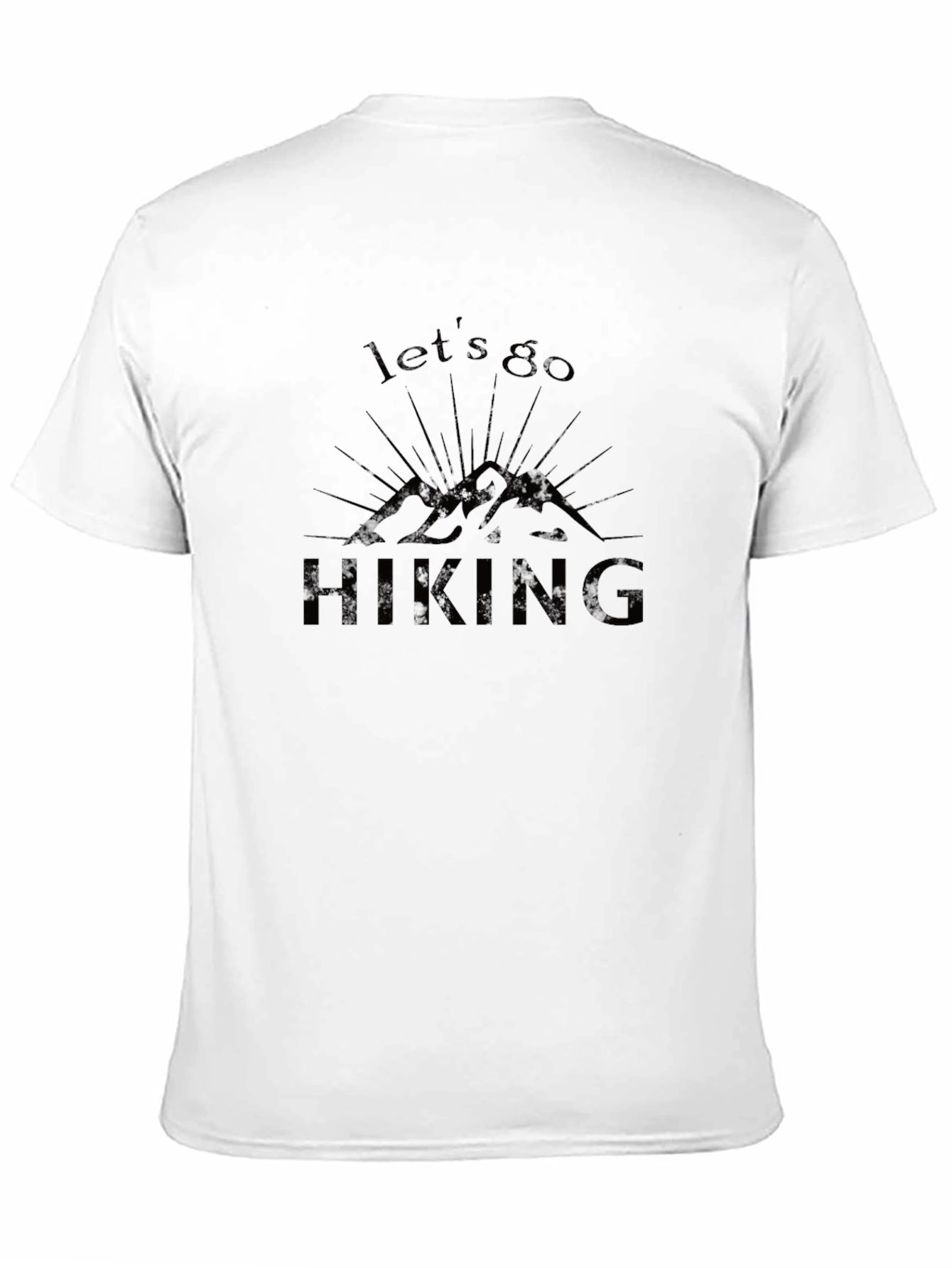 Lets Go Hiking Black T-Shirt
