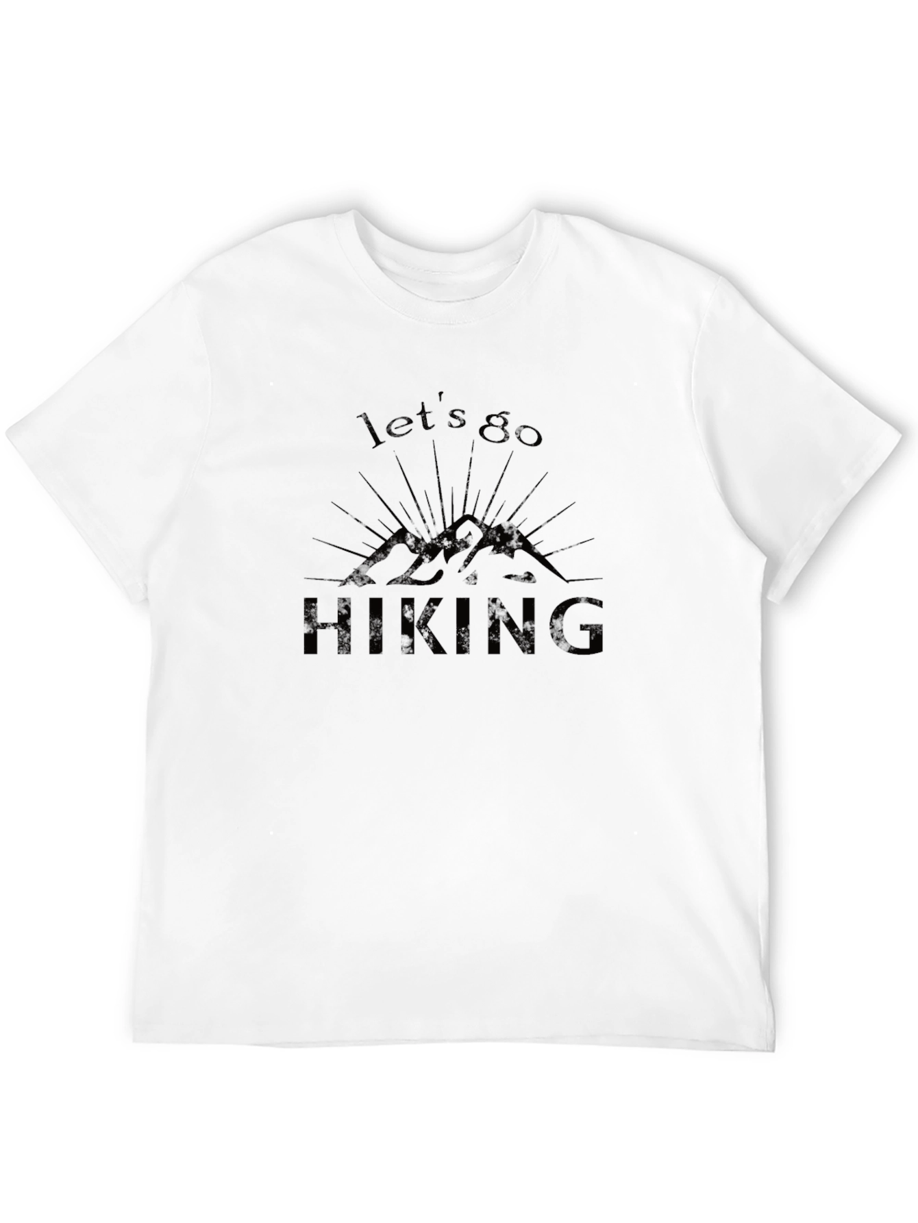 Lets Go Hiking Black T-Shirt