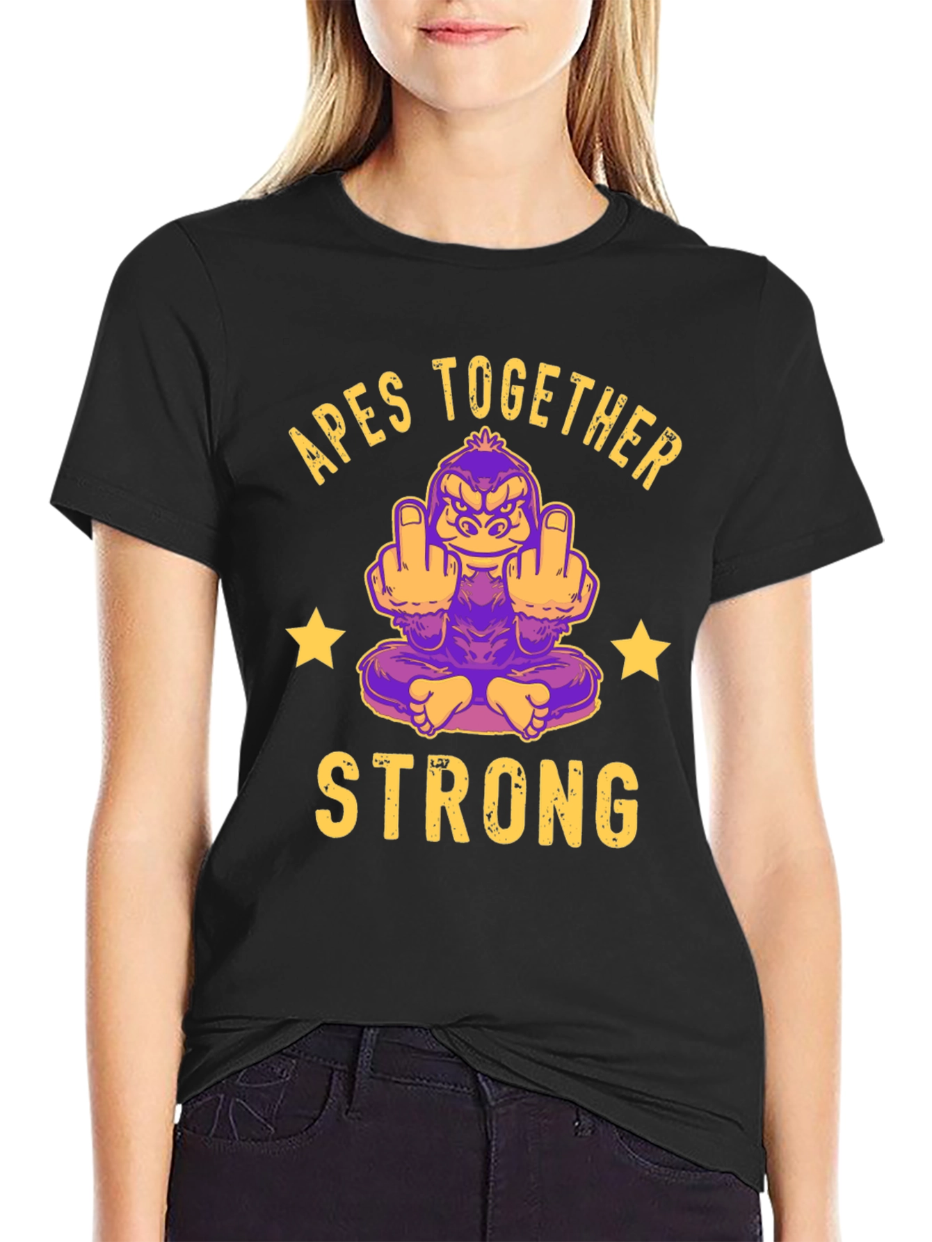 Apes Together Strong Graphic Tee - Funny Gorilla T-Shirt