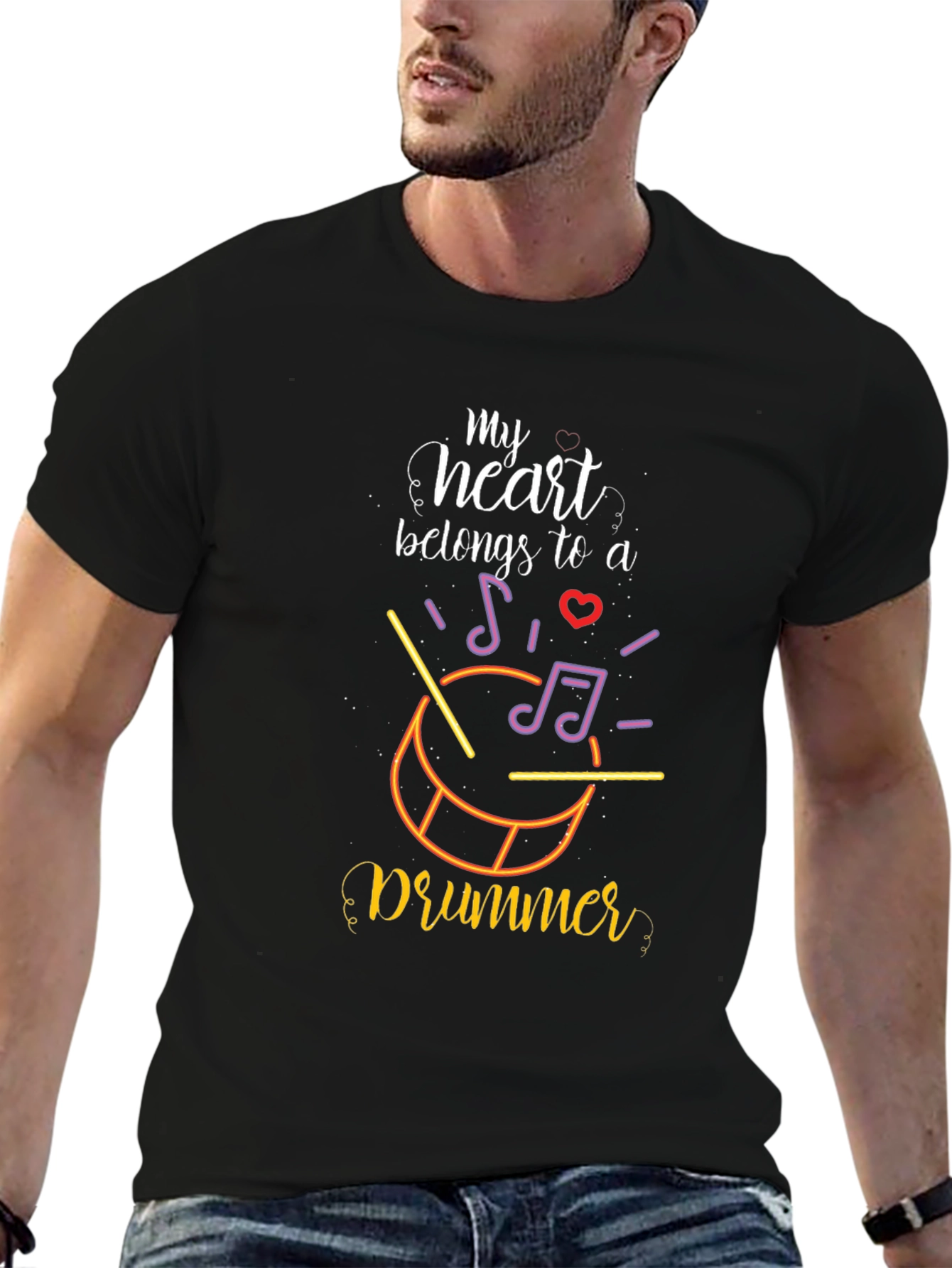 My Heart Belongs To A Drummer T-Shirt