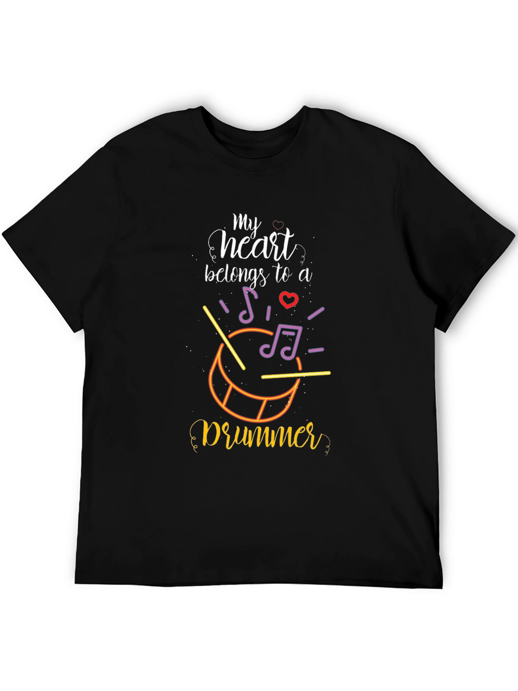 My Heart Belongs To A Drummer T-Shirt