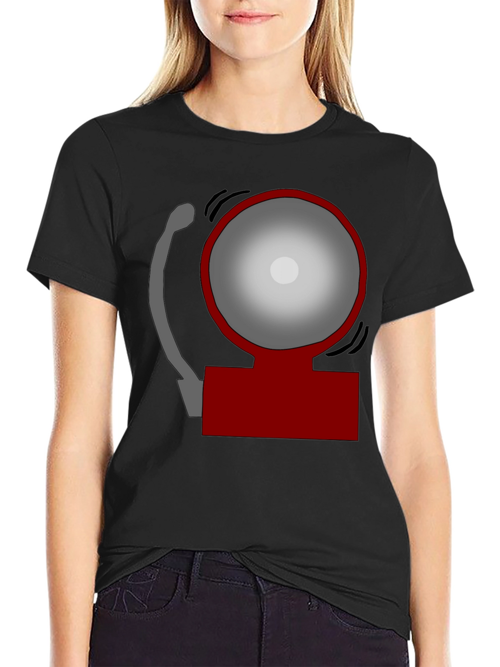 Novelty Fire Alarm Graphic T-Shirt