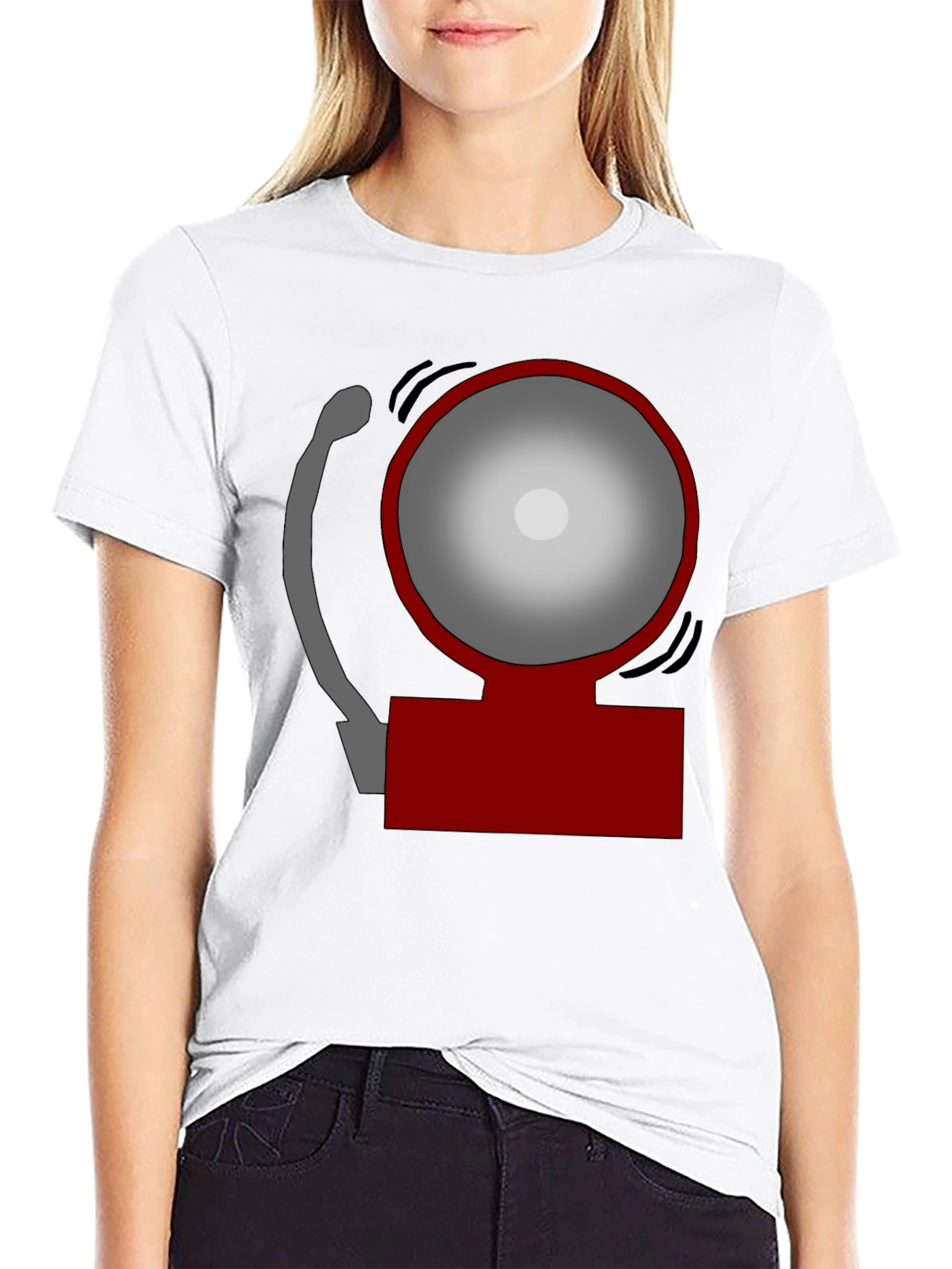 Novelty Fire Alarm Graphic T-Shirt
