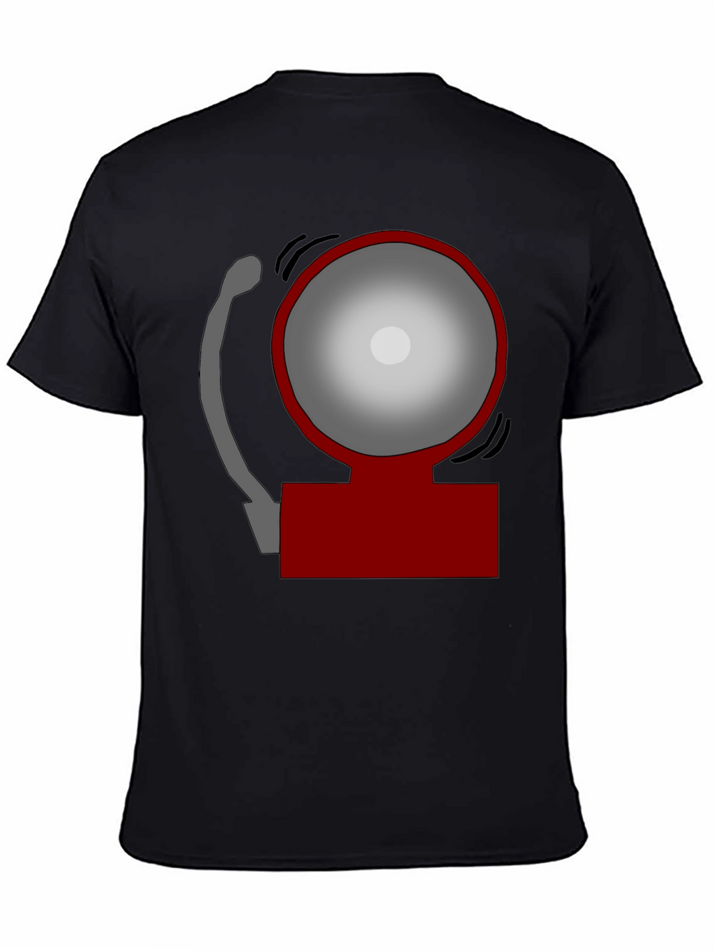 Novelty Fire Alarm Graphic T-Shirt