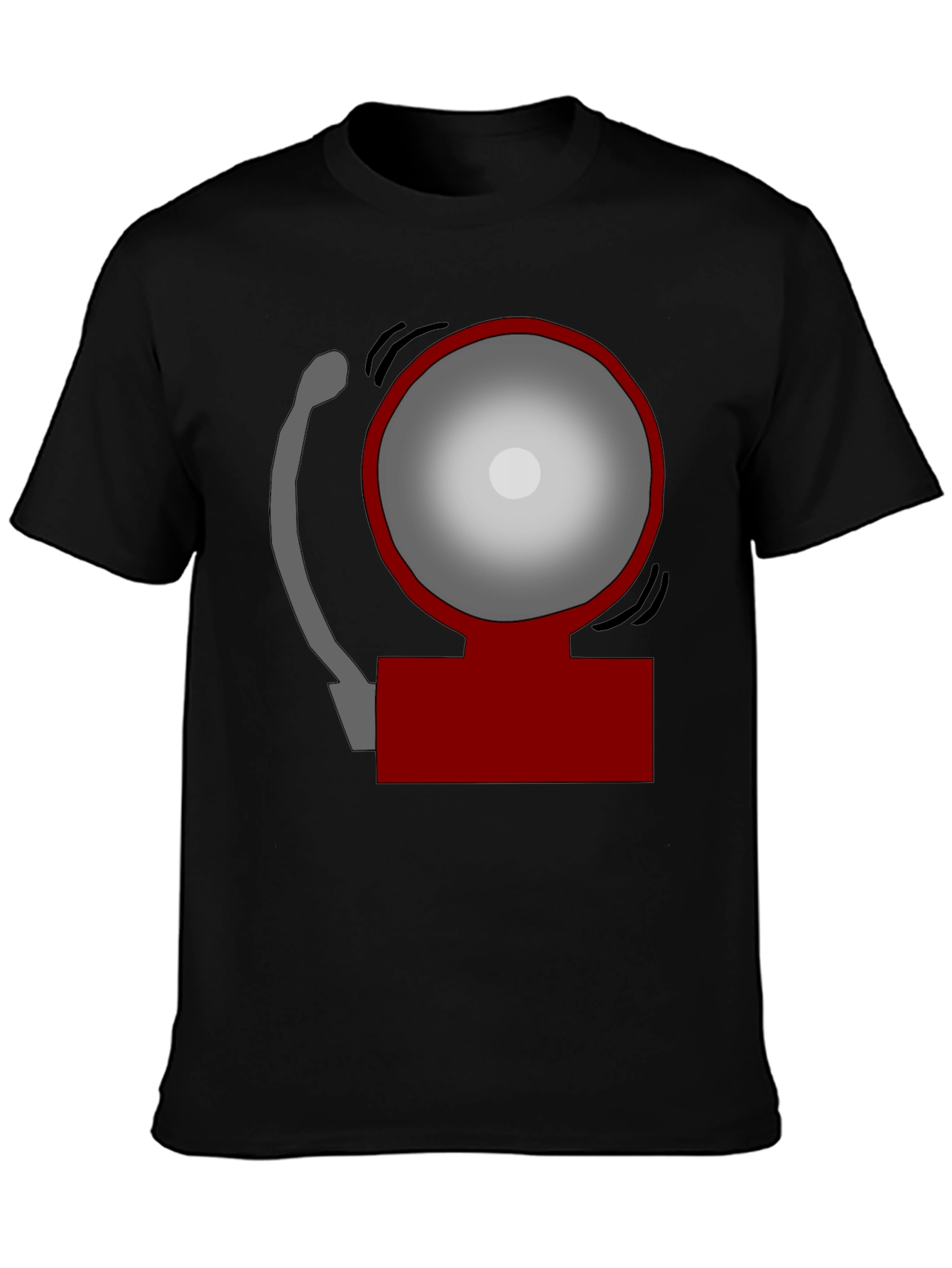 Novelty Fire Alarm Graphic T-Shirt