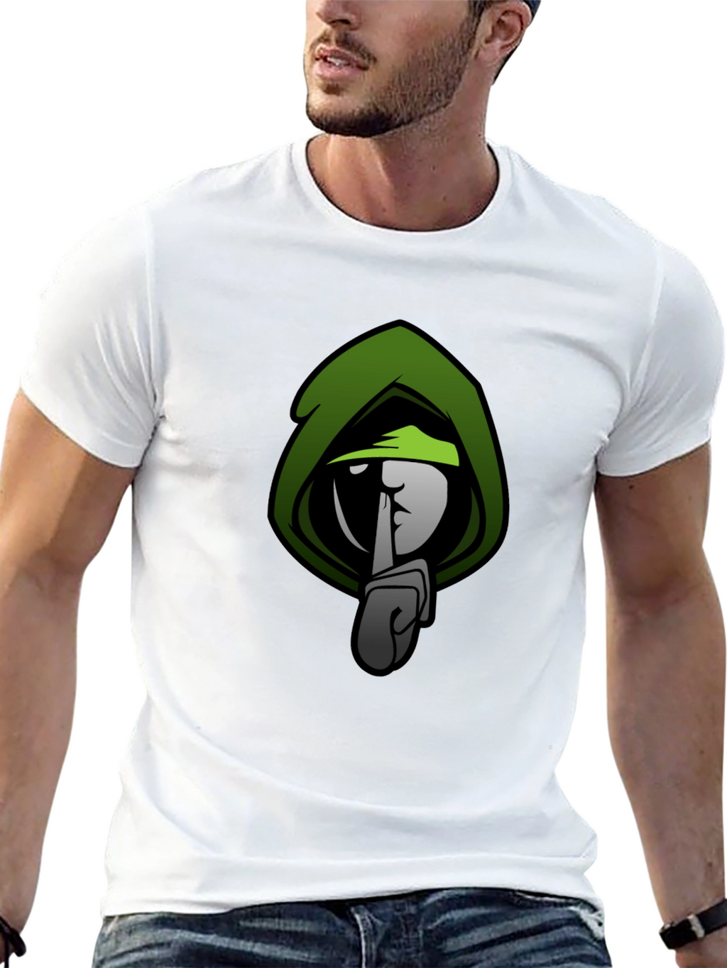 Stealth Mode Graphic T-Shirt - Green & Black