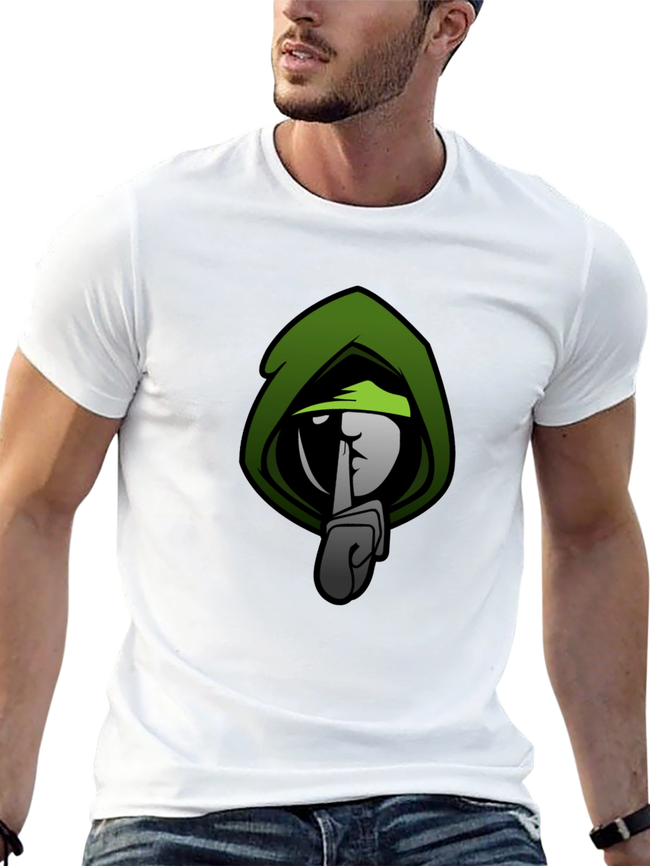 Stealth Mode Graphic T-Shirt - Green & Black