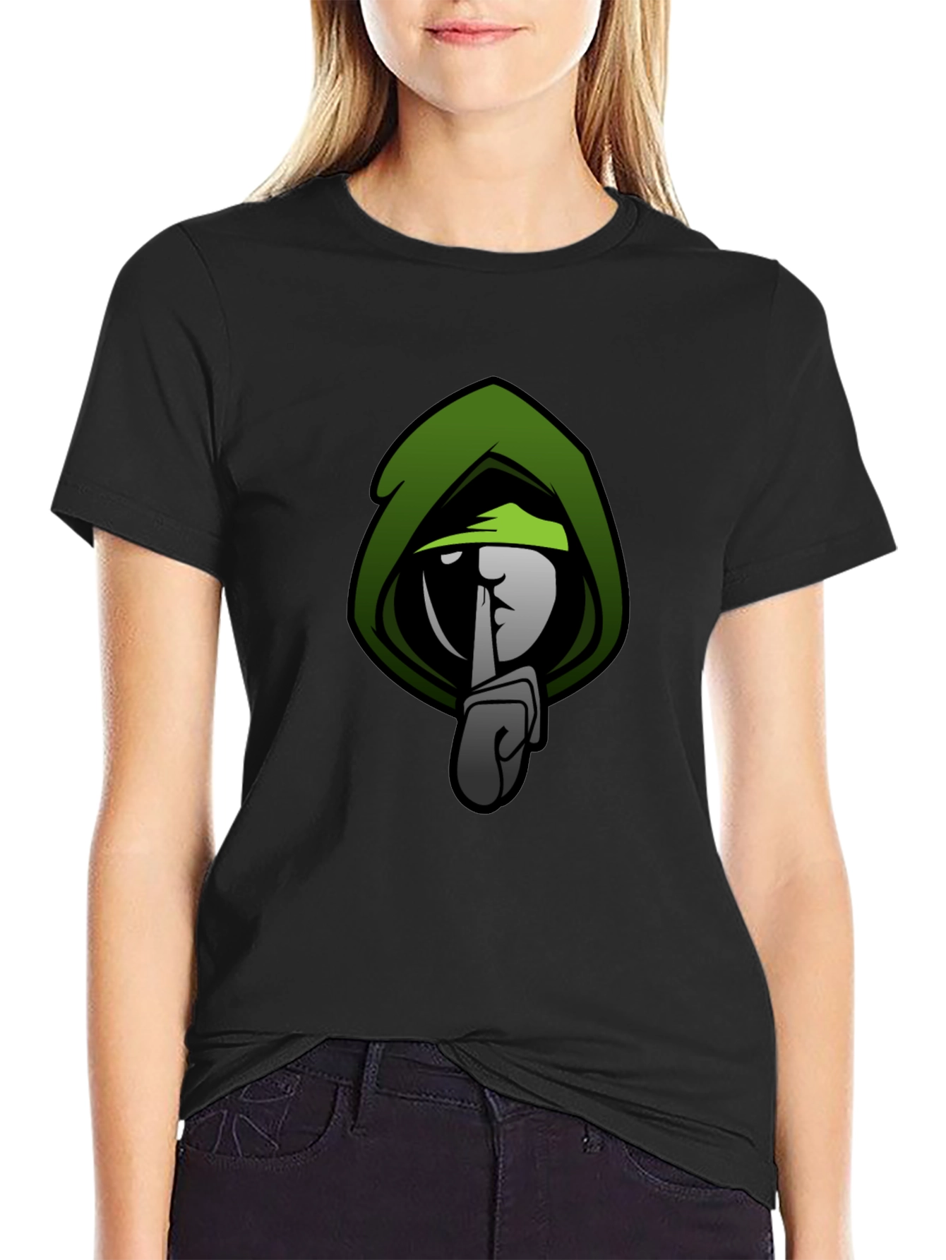 Stealth Mode Graphic T-Shirt - Green & Black