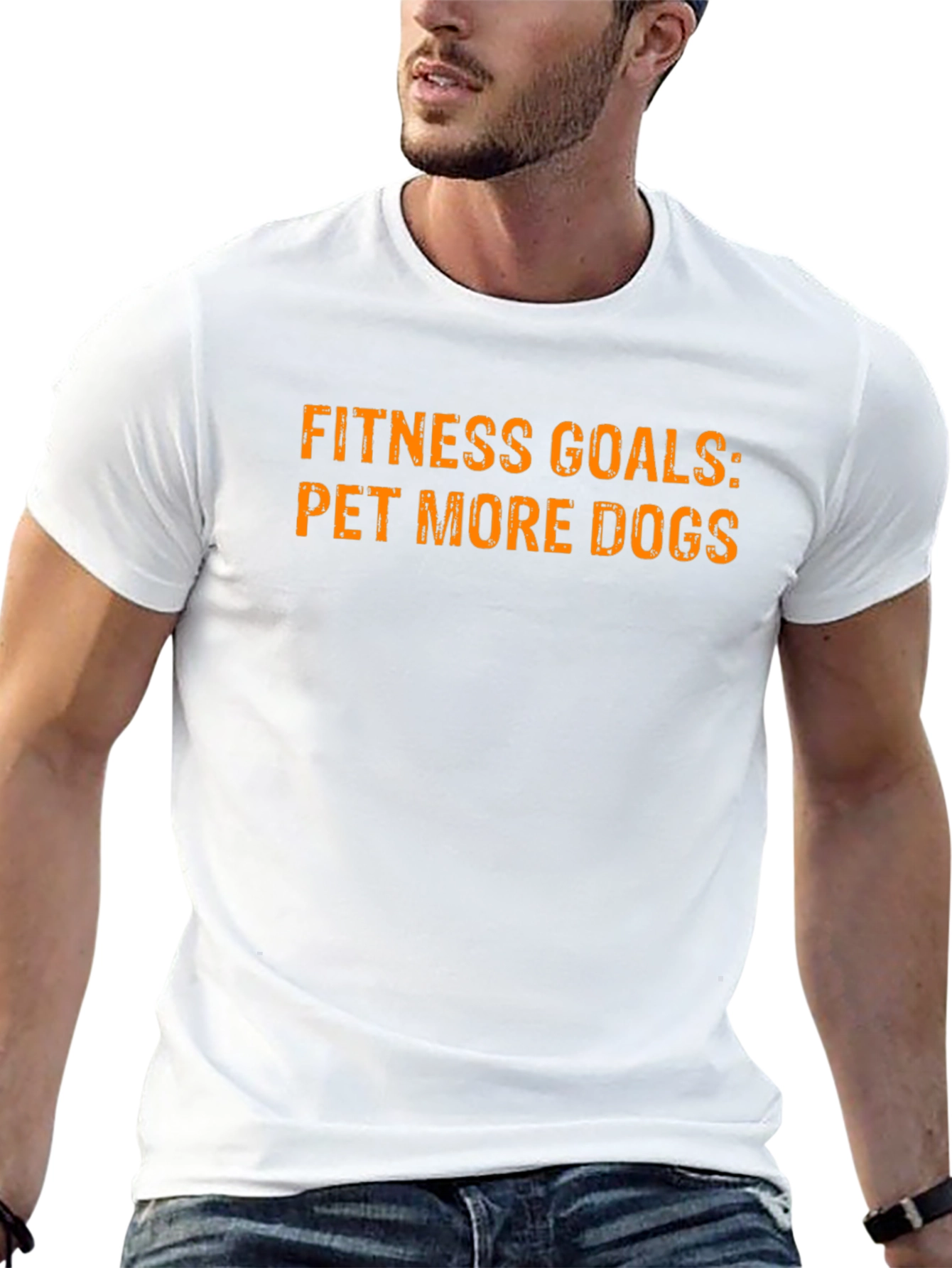 Fitness Goals: Pet More Dogs - Graphic Tee