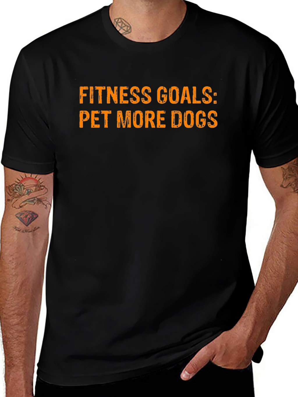 Fitness Goals: Pet More Dogs - Graphic Tee