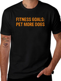 Fitness Goals: Pet More Dogs - Graphic Tee