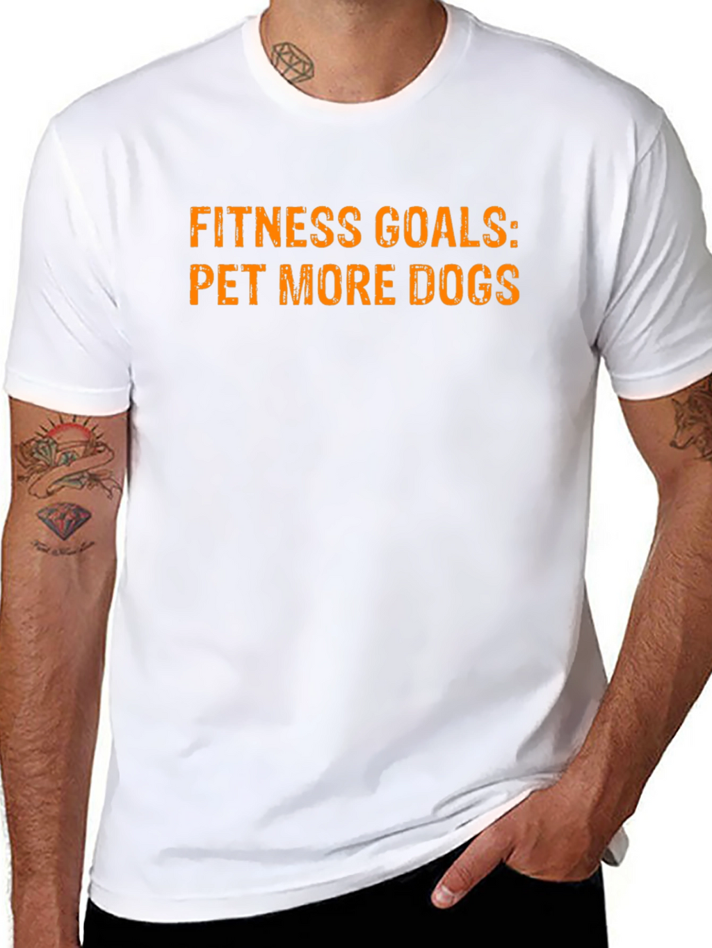 Fitness Goals: Pet More Dogs - Graphic Tee
