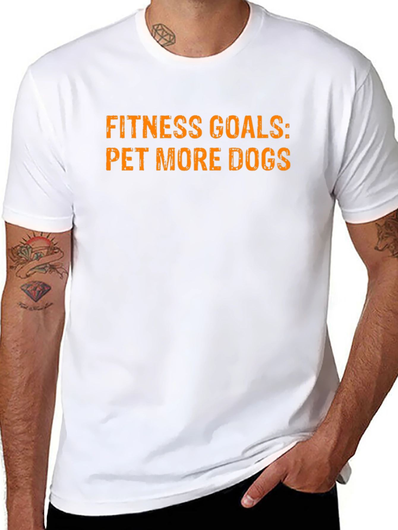 Fitness Goals: Pet More Dogs - Graphic Tee