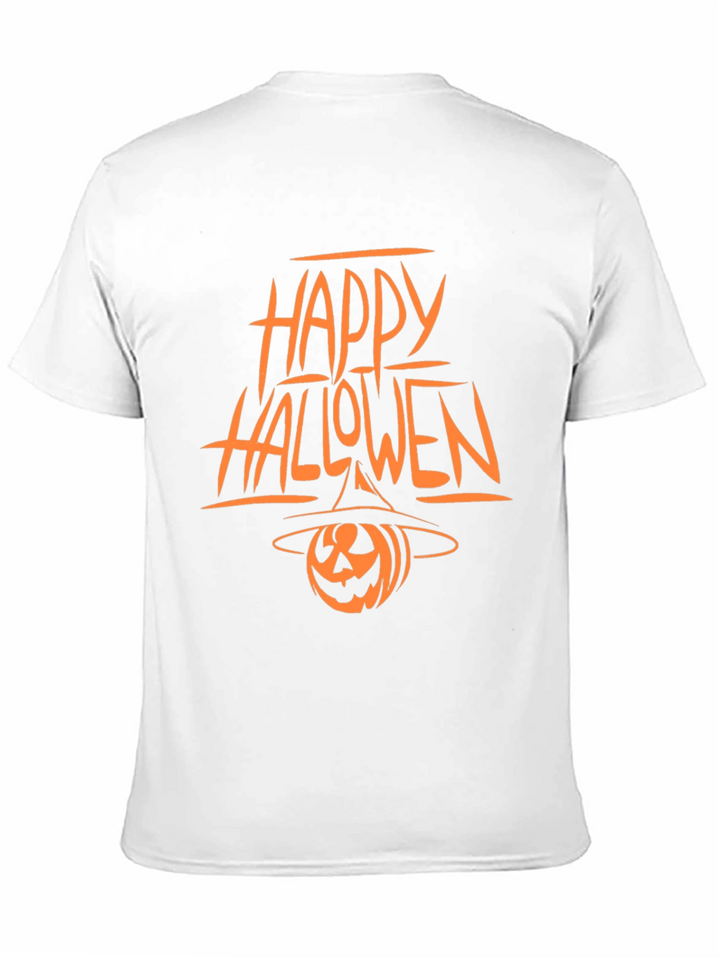 Happy Halloween Pumpkin Witch Hat Black T-Shirt