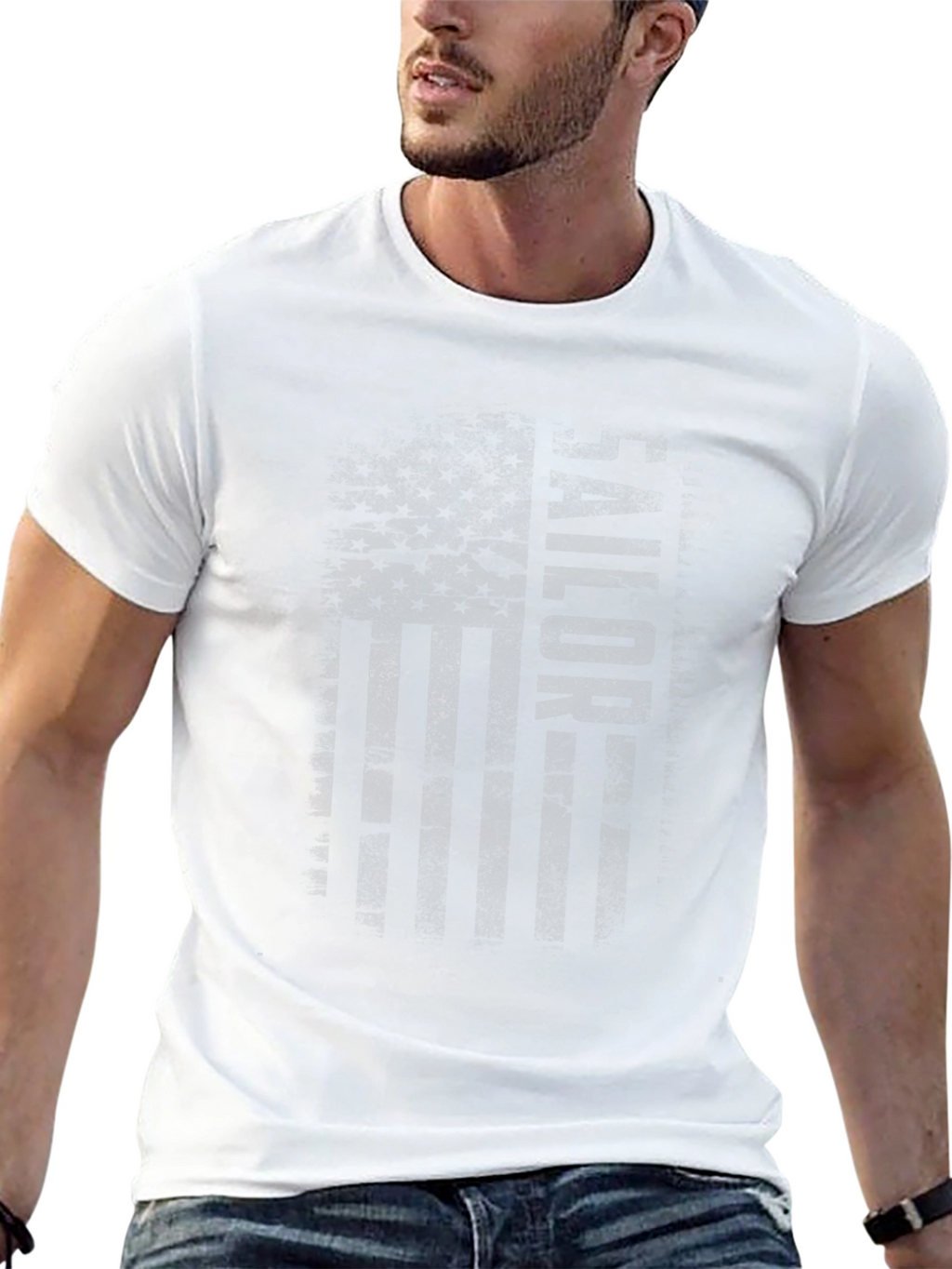 Valor Distressed Flag Graphic Tee