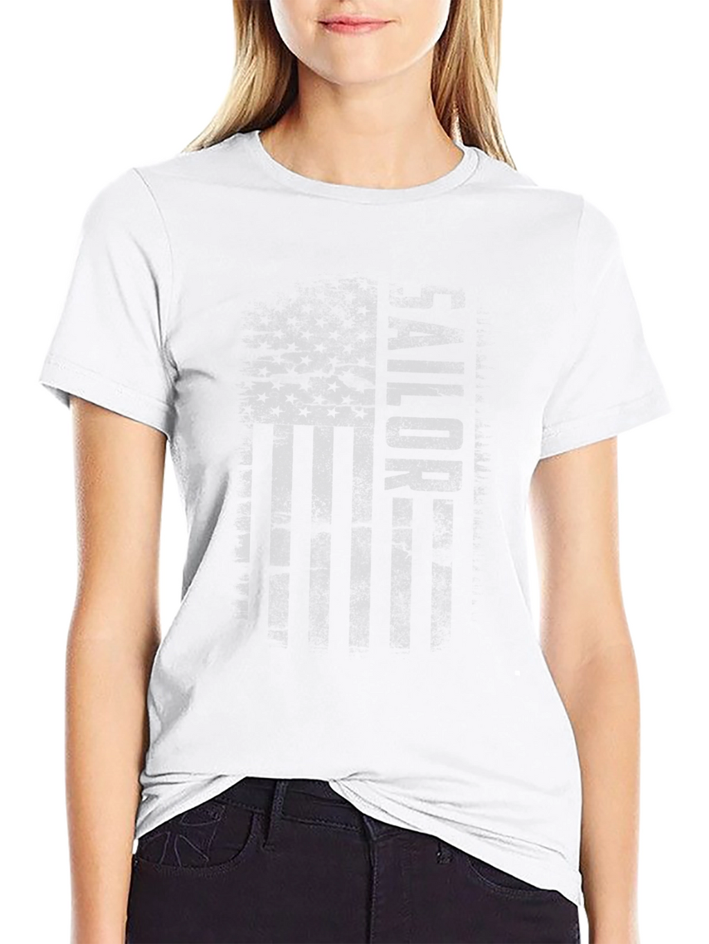 Valor Distressed Flag Graphic Tee