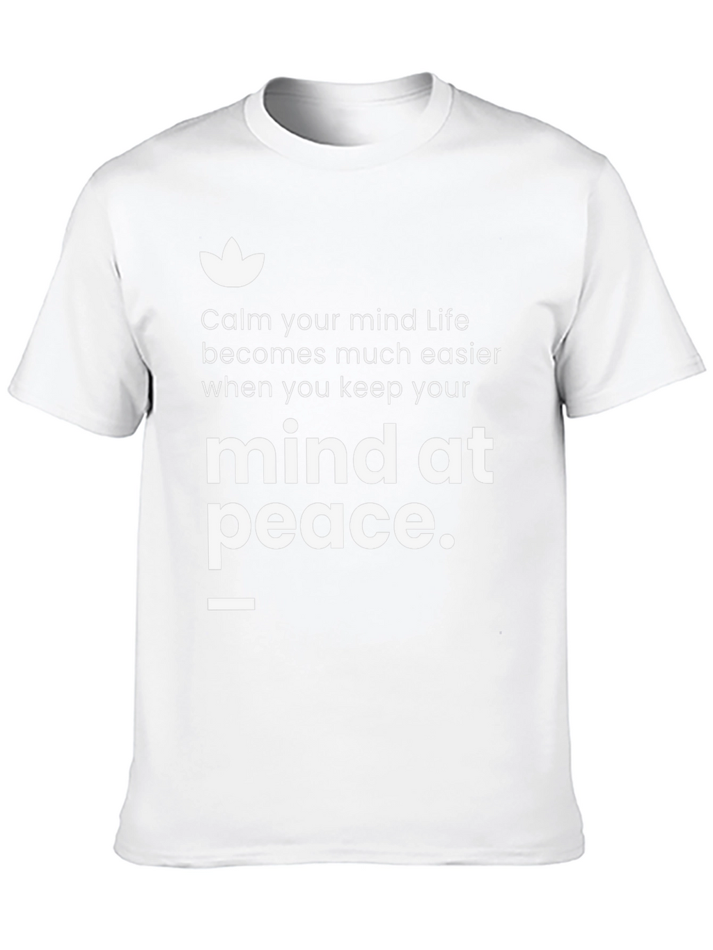 Mind At Peace Graphic T-Shirt - Black