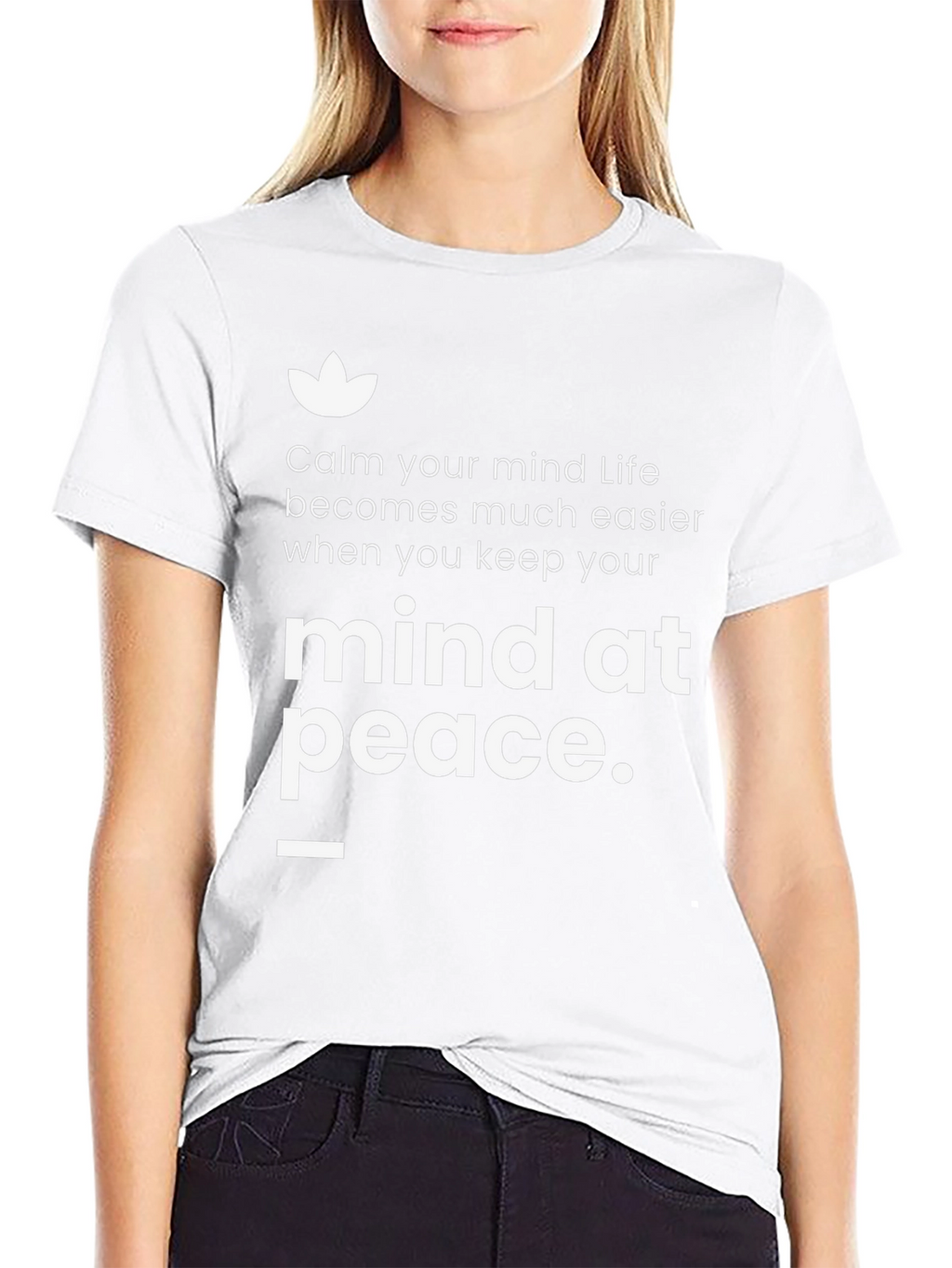 Mind At Peace Graphic T-Shirt - Black