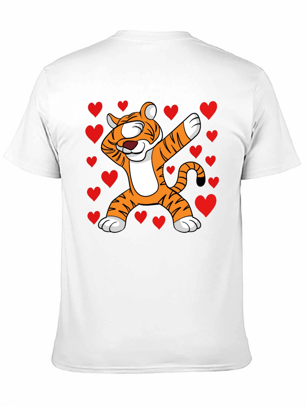 Dabbing Tiger Valentines Day T-Shirt