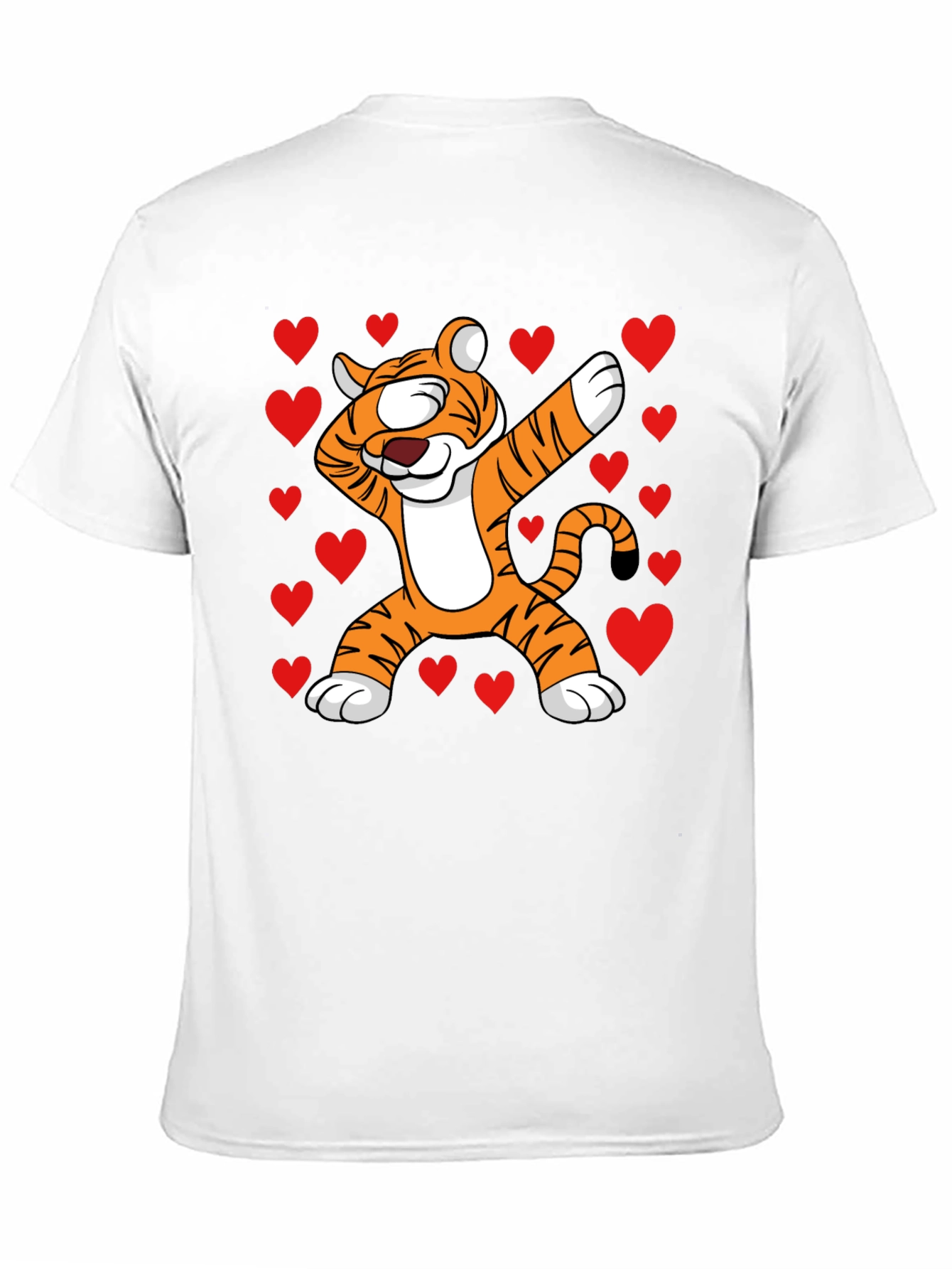 Dabbing Tiger Valentines Day T-Shirt