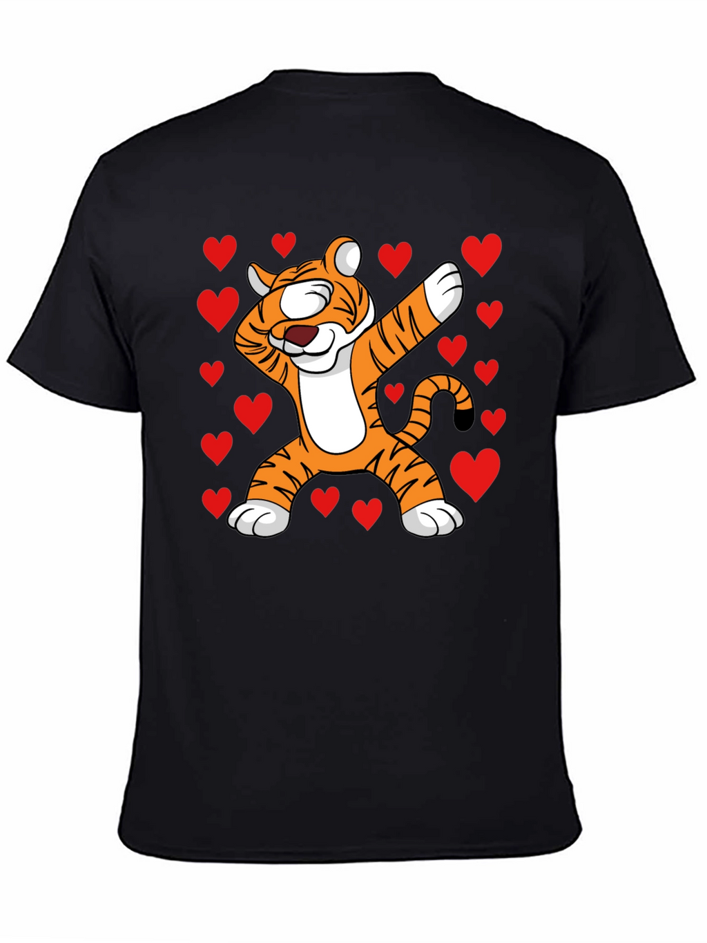 Dabbing Tiger Valentines Day T-Shirt