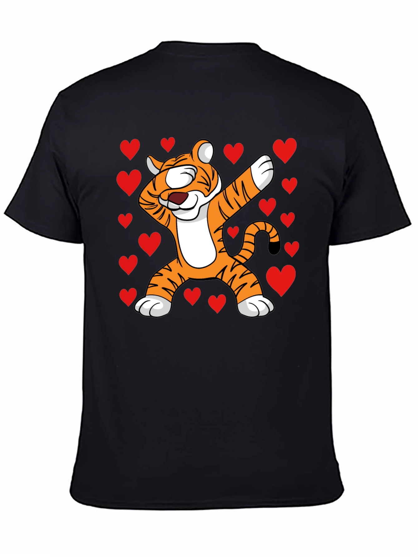 Dabbing Tiger Valentines Day T-Shirt