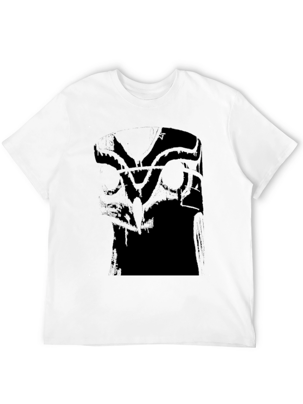 Abstract Graphic Black Tee