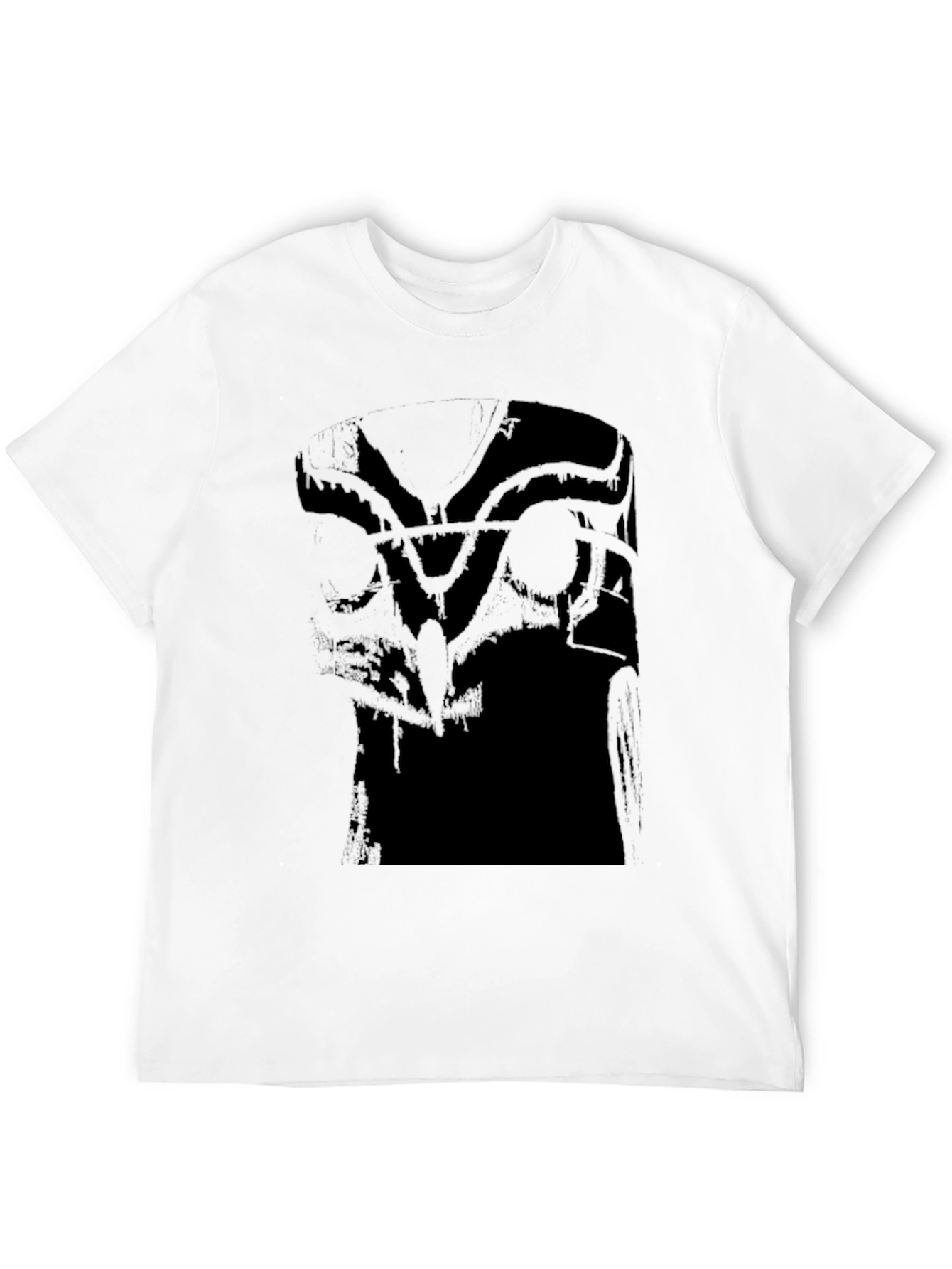 Abstract Graphic Black Tee