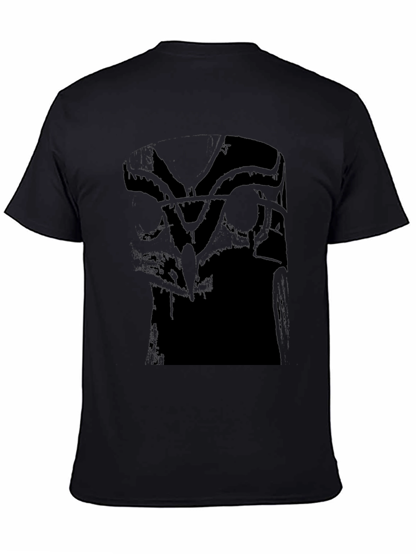 Abstract Graphic Black Tee