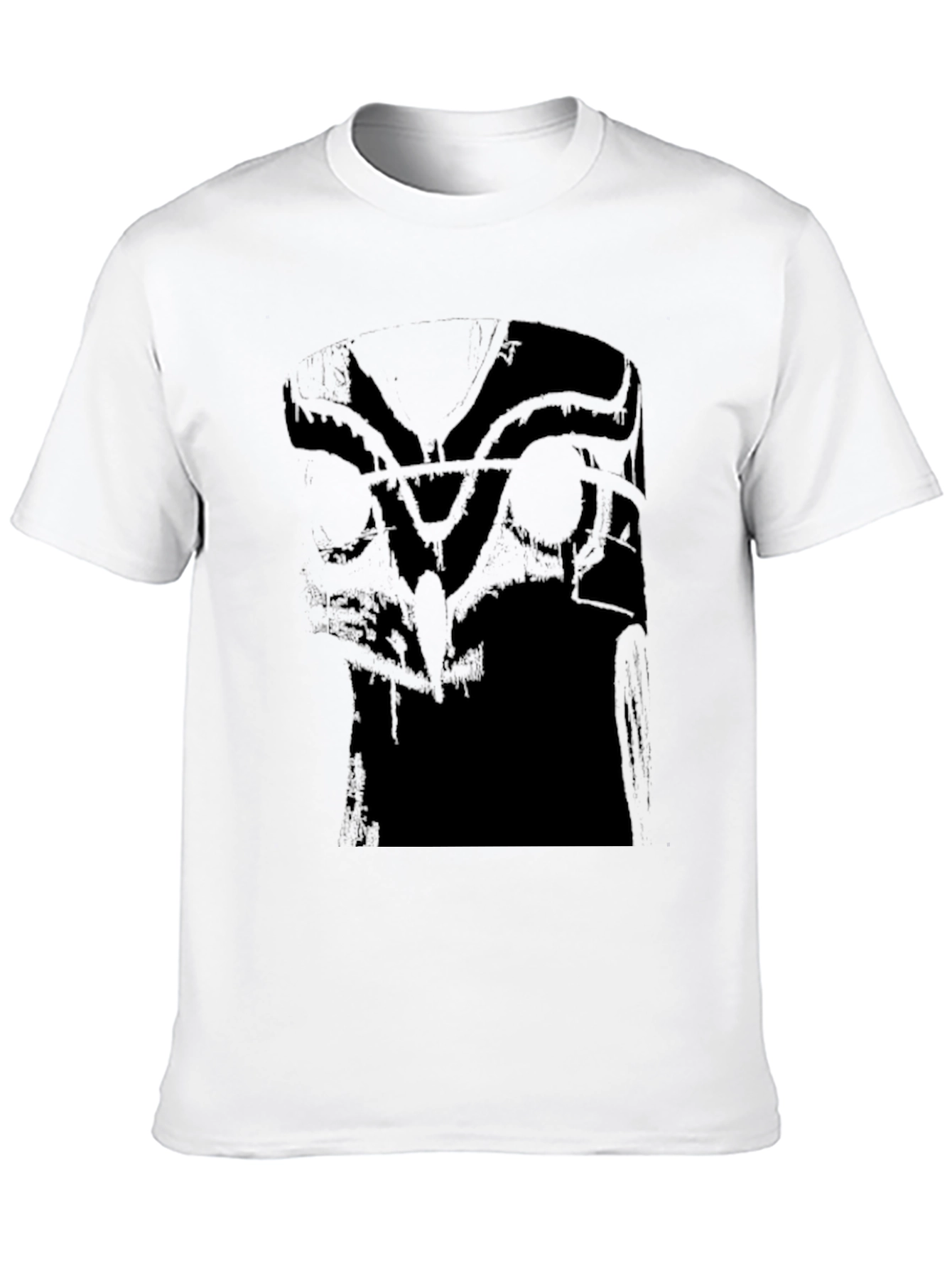 Abstract Graphic Black Tee