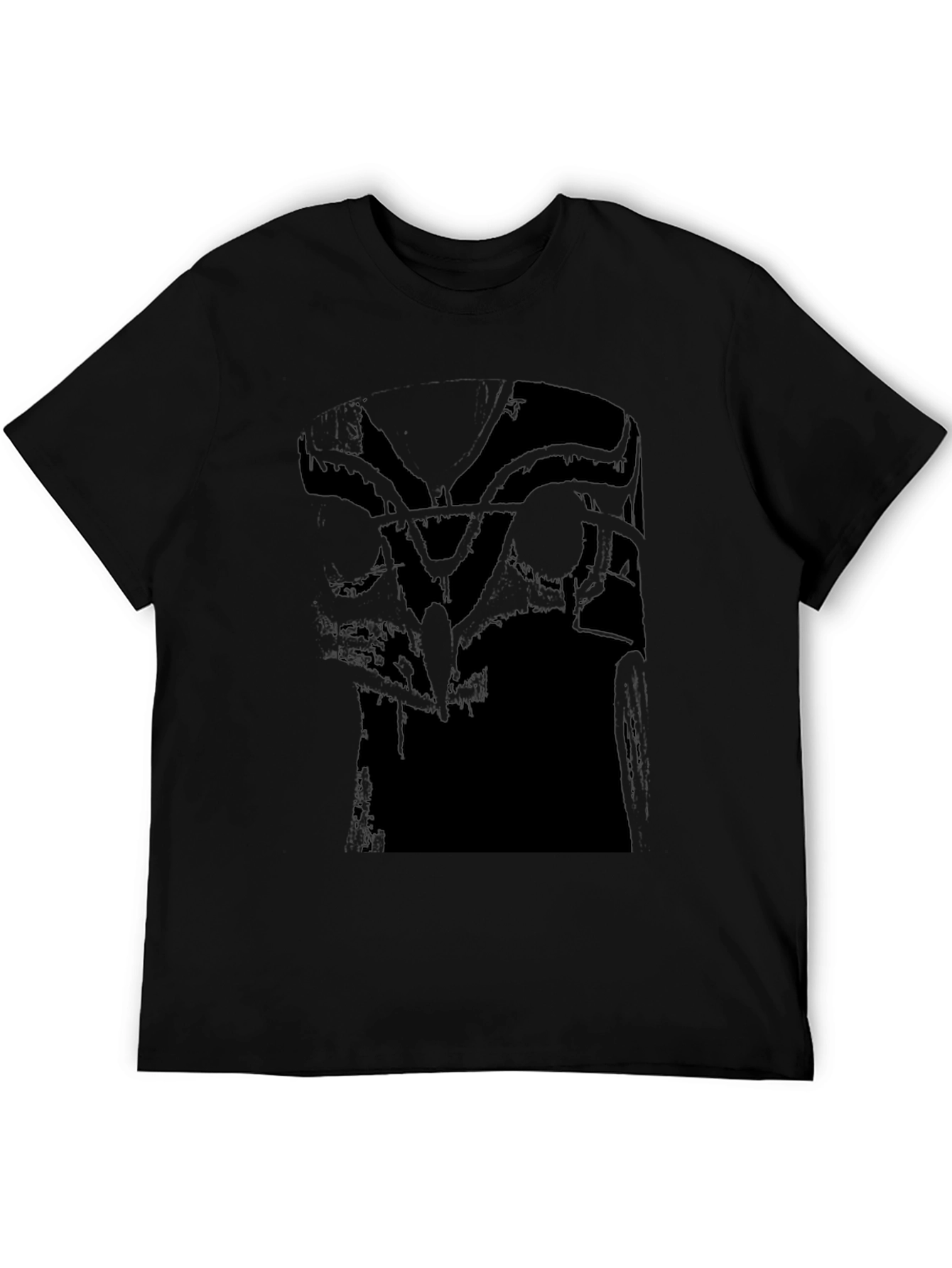 Abstract Graphic Black Tee