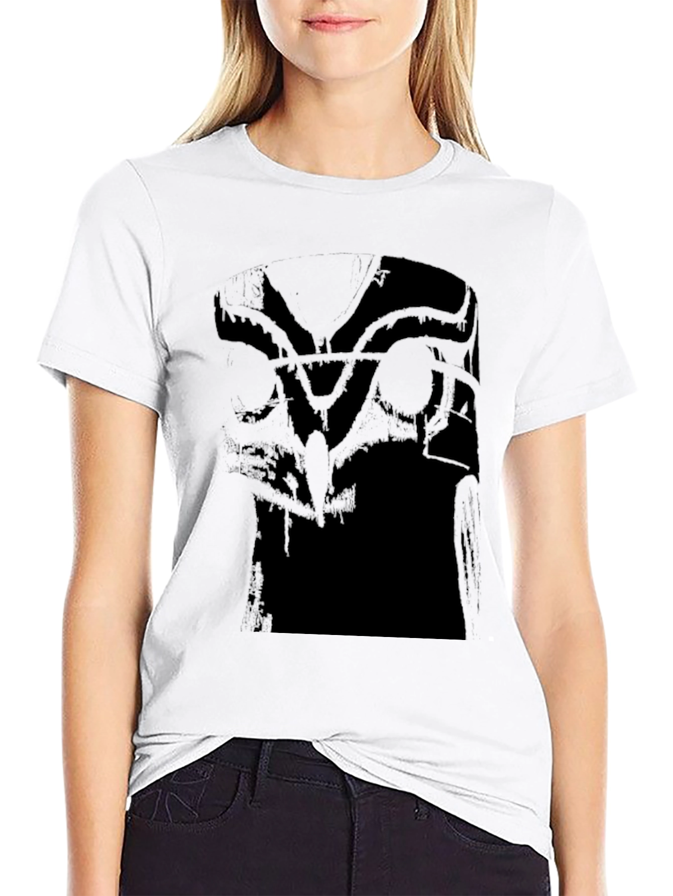 Abstract Graphic Black Tee