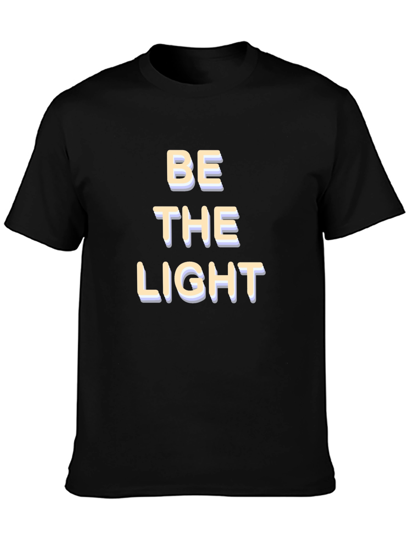 Be The Light Graphic Tee - Stylish Black T-Shirt