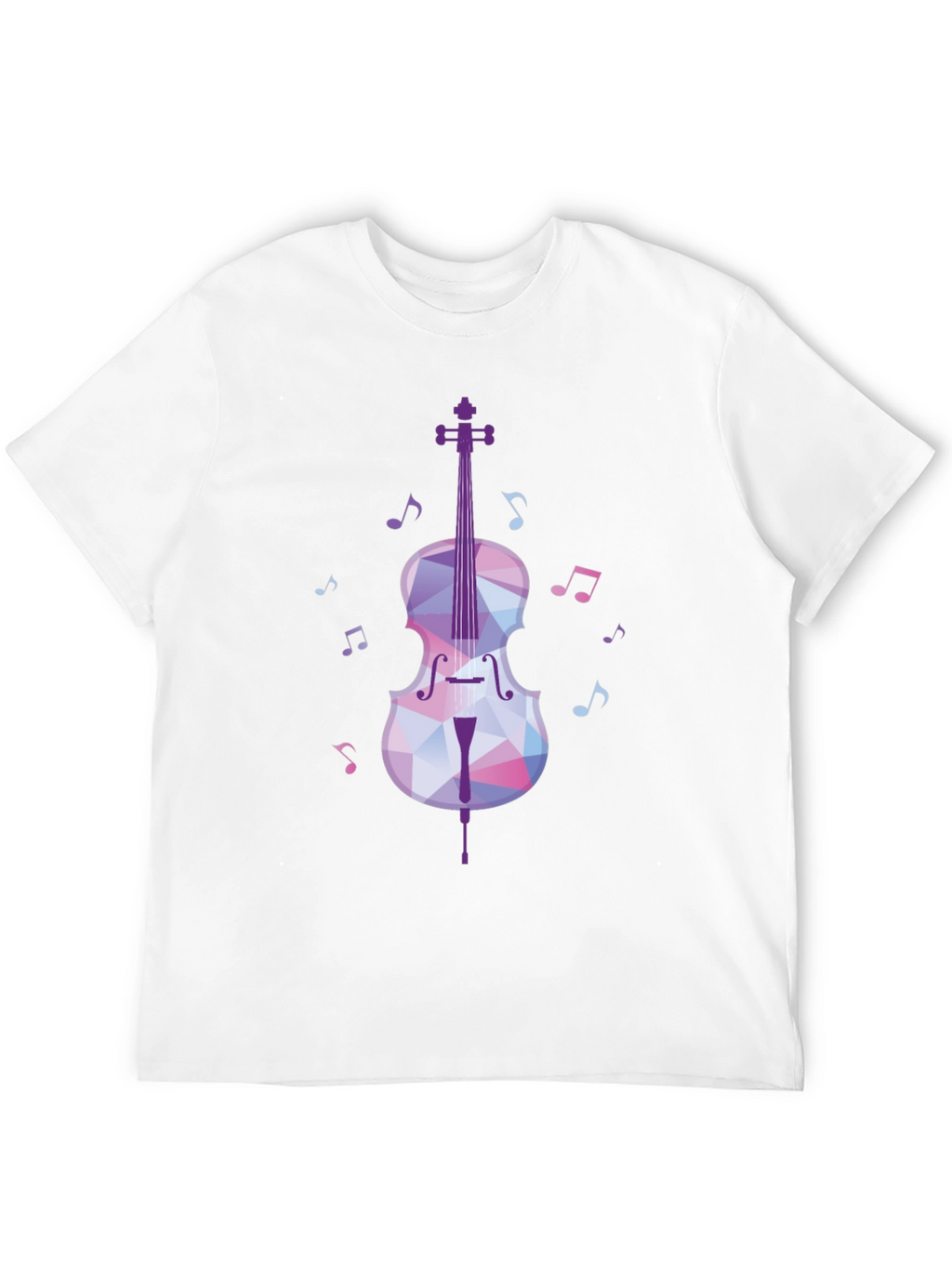 Musical Cello Graphic Tee - Black