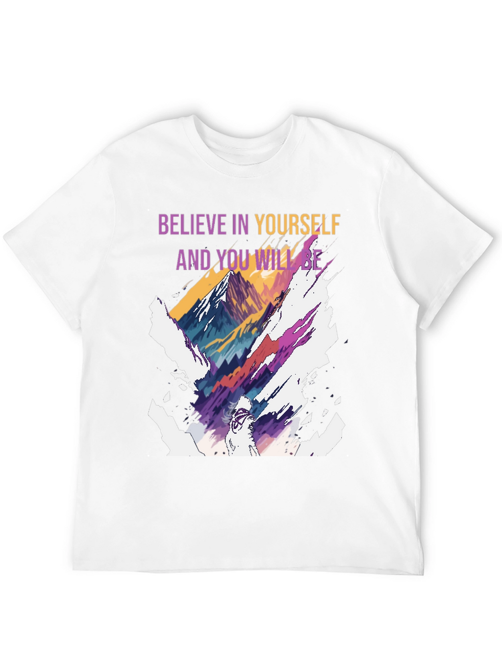 Believe in Yourself Graphic Tee - Black