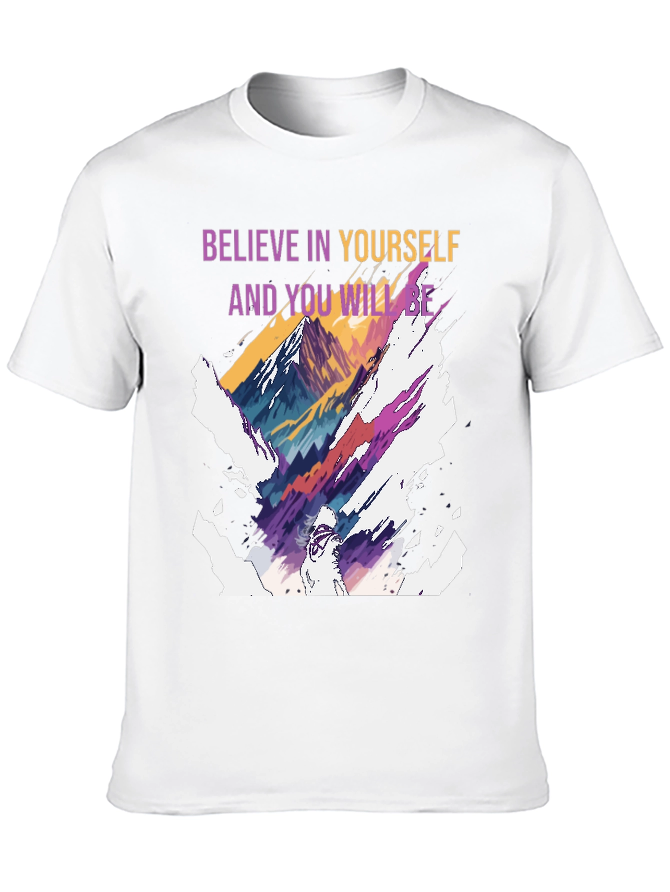 Believe in Yourself Graphic Tee - Black