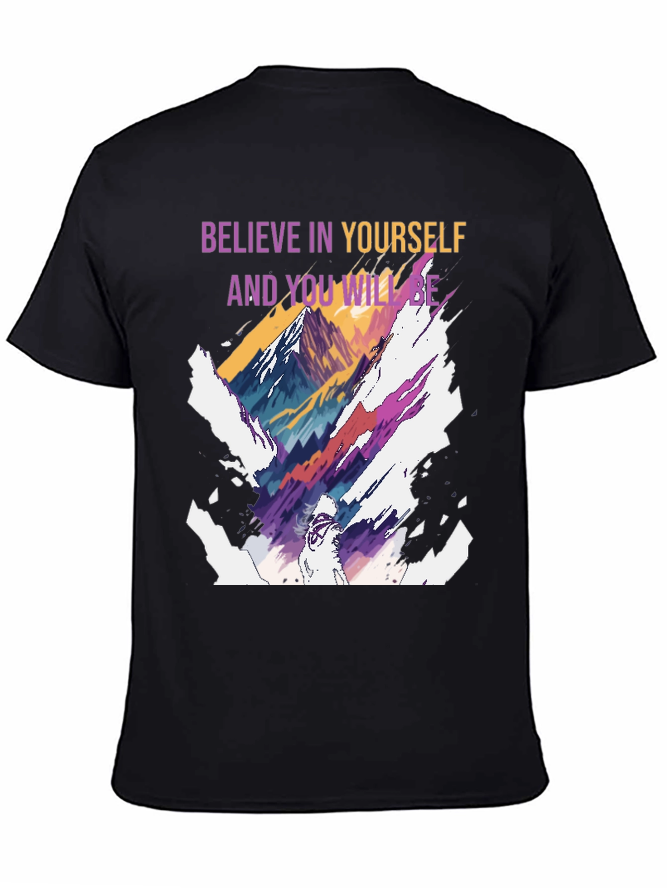 Believe in Yourself Graphic Tee - Black
