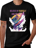 Believe in Yourself Graphic Tee - Black
