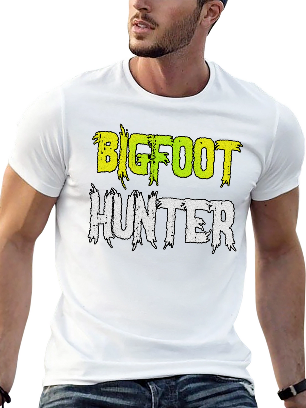 Bigfoot Hunter Graphic T-Shirt | Sasquatch Tee