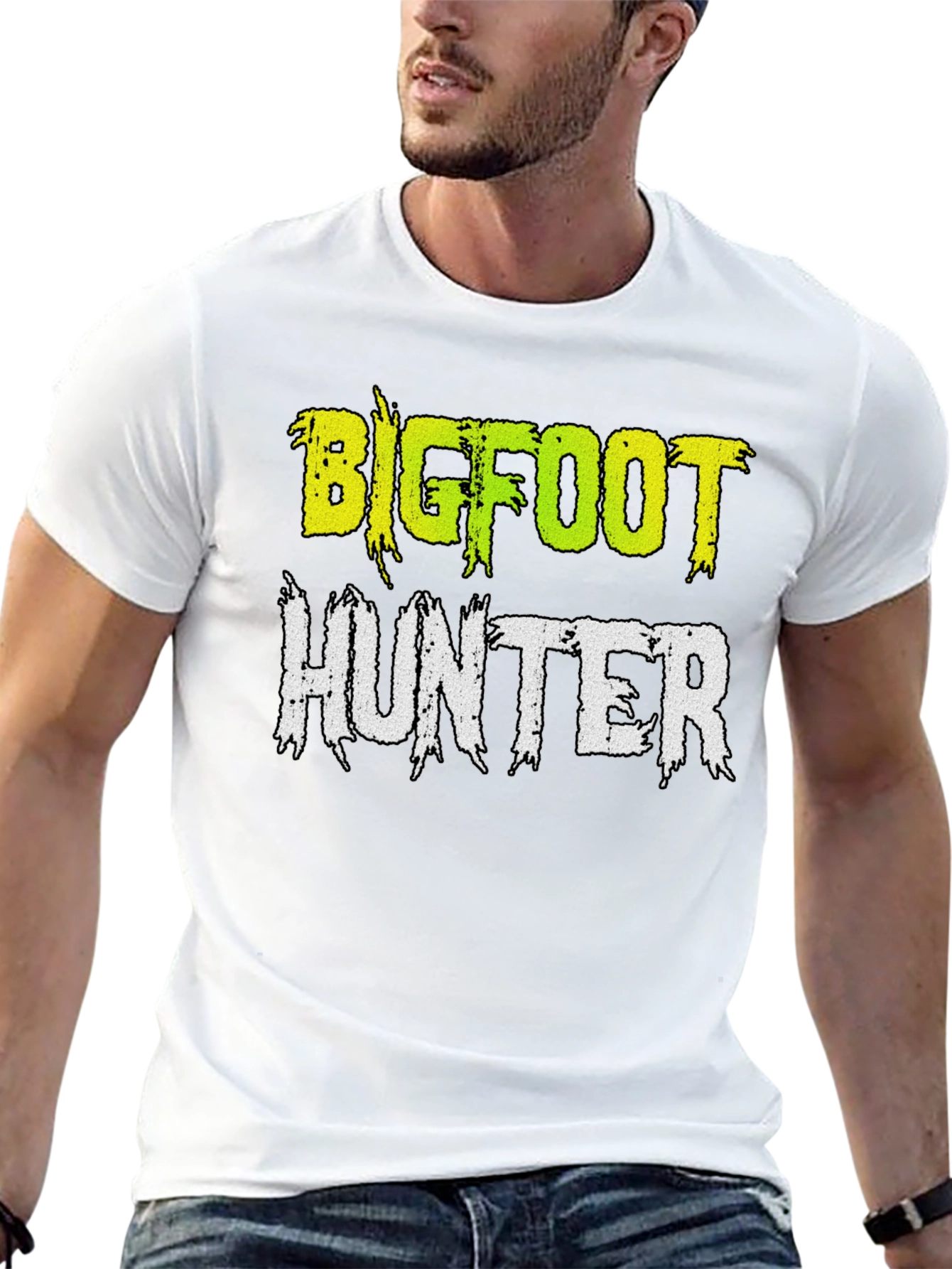 Bigfoot Hunter Graphic T-Shirt | Sasquatch Tee